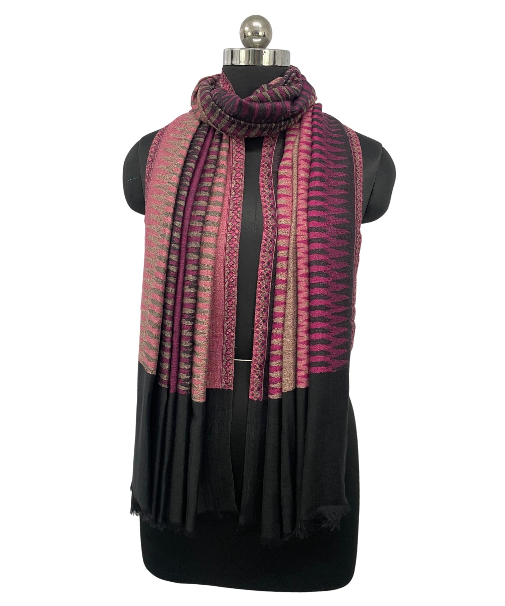 58-4-1 Stole Ikat Reversible - Image 1