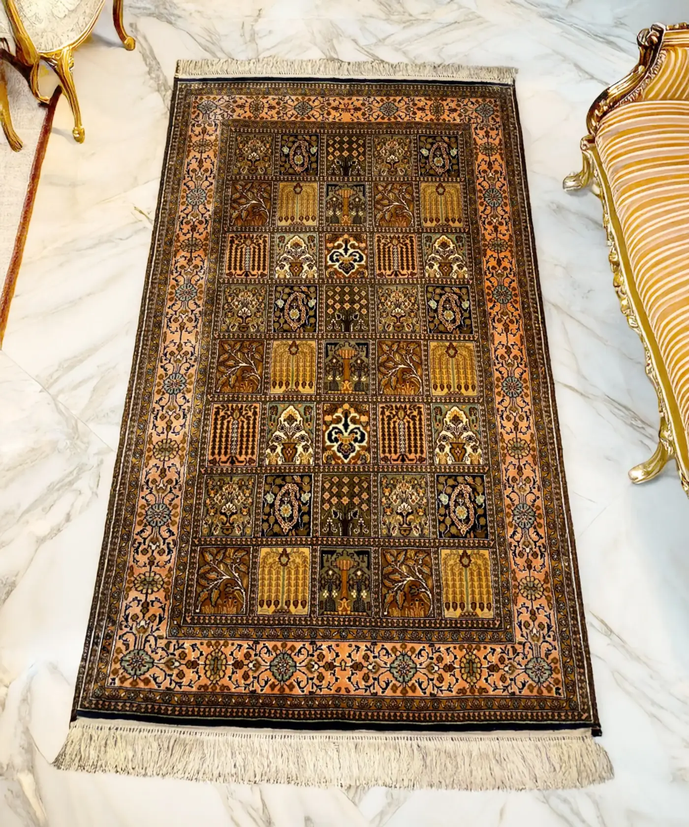 Carpet Handmade Silk On Cotton (2.5 X 4’ft) - Image 8