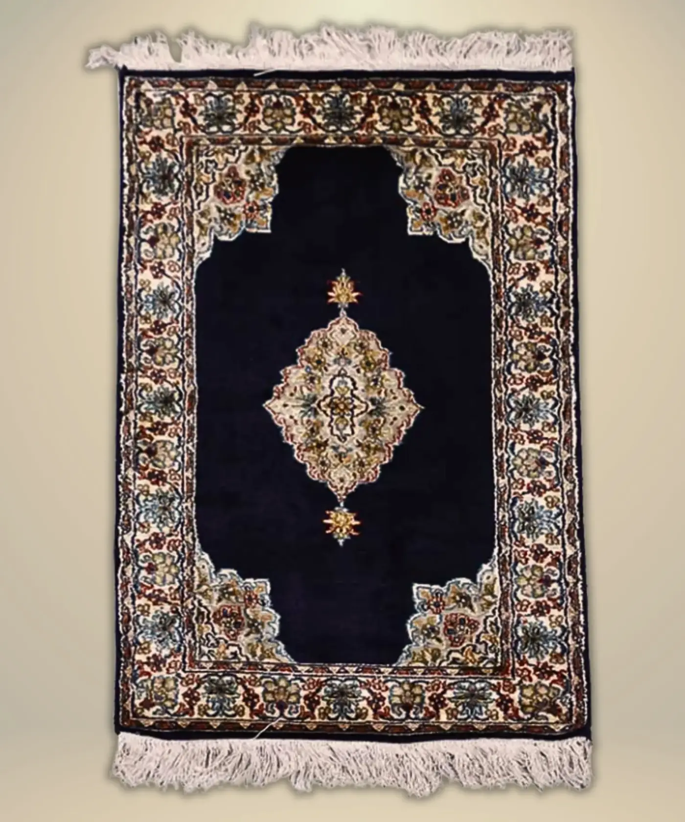 Carpet Handmade Silk On Cotton (2' x 3' Ft.) - Image 2