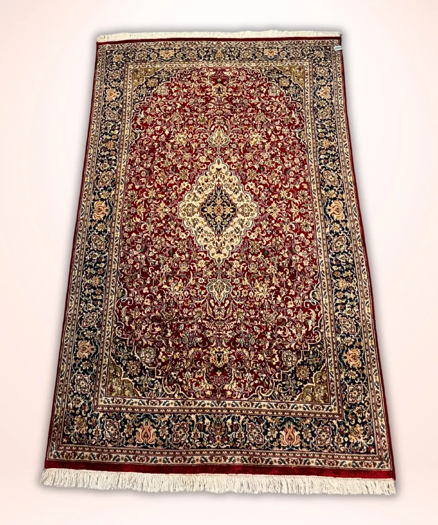 Carpet Handmade Silk On Cotton (4' x 6' Ft.) - Image 2