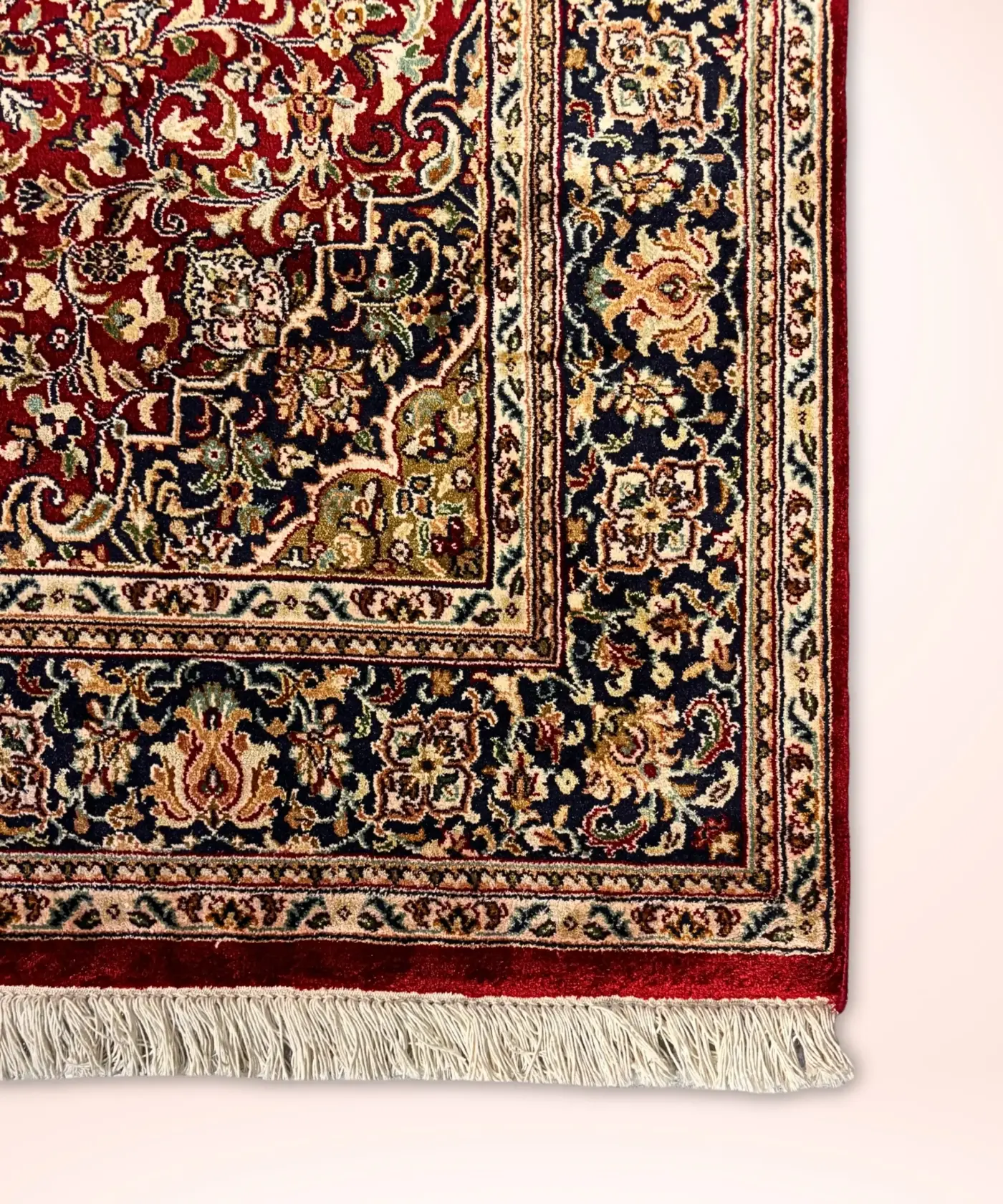 Carpet Handmade Silk On Cotton (4' x 6' Ft.) - Image 4
