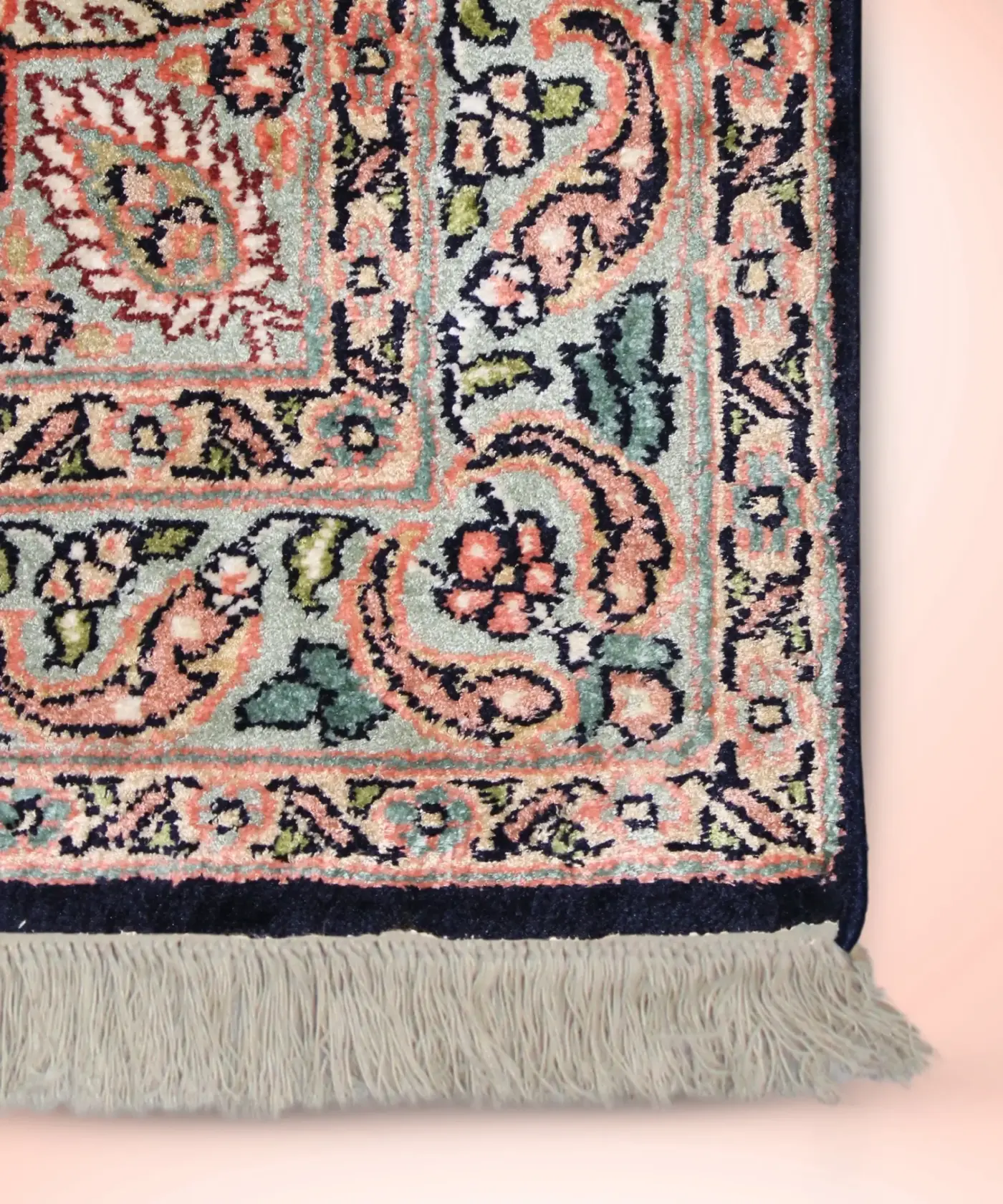 Carpet Handmade Silk On Cotton (3' X 5'ft) - Image 4