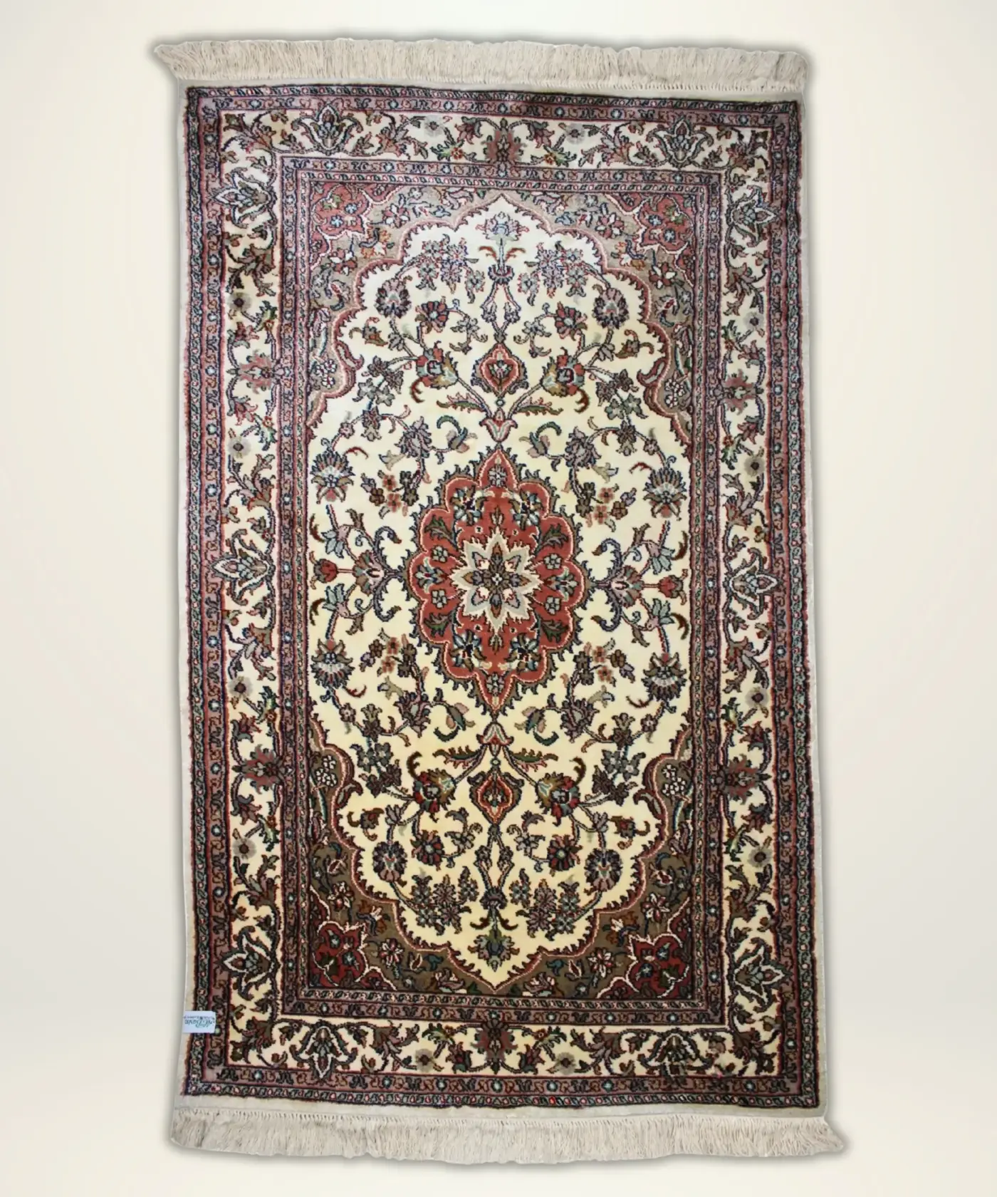 Carpet Handmade Silk On Cotton 2.5'X 4'ft - Image 4