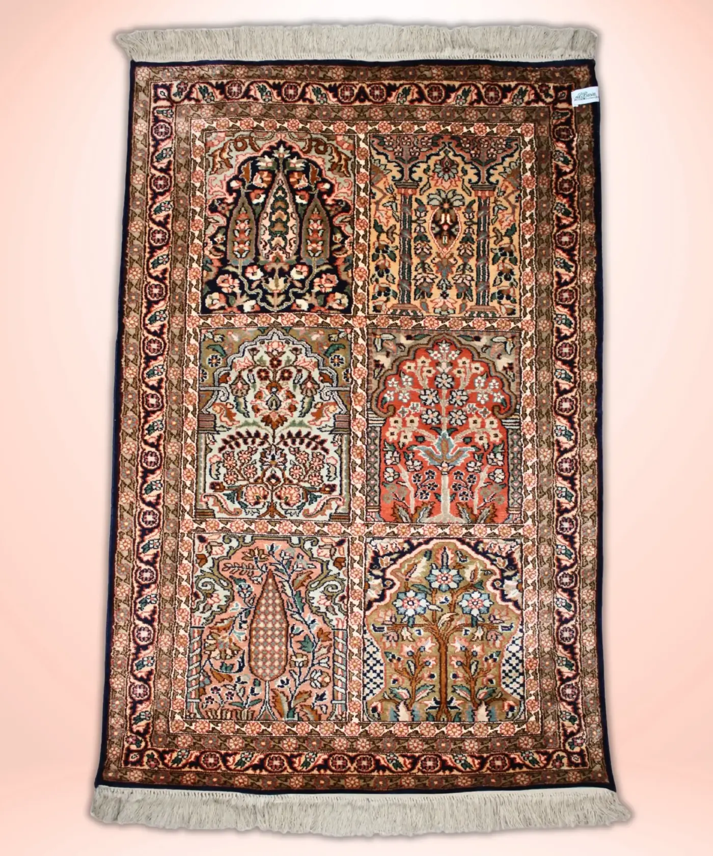 Carpet Handmade Silk On Cotton (2.5' X 4'ft) - Image 2