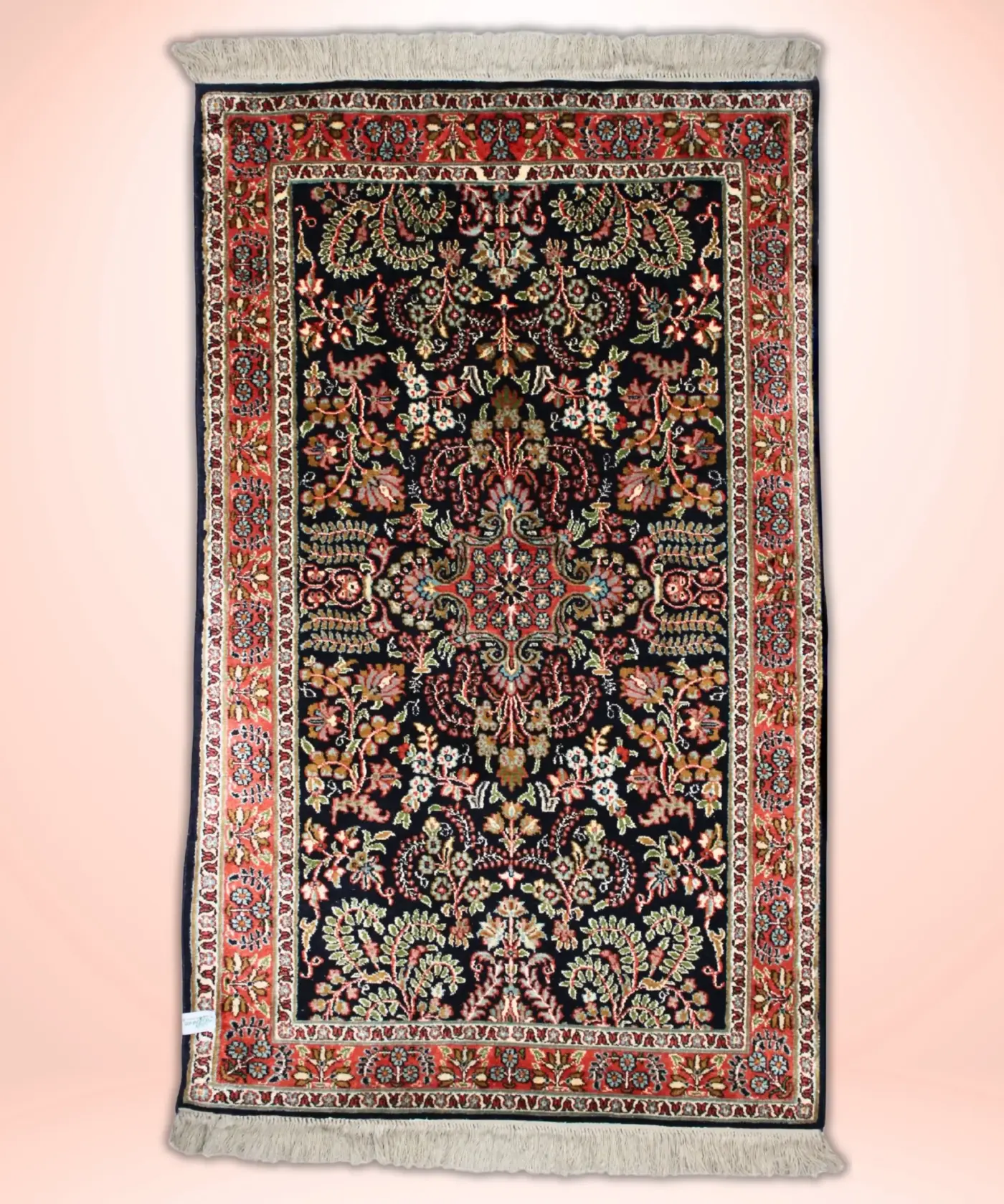 Carpet Handmade Silk On Cotton (2.5' X 4'ft) - Image 2