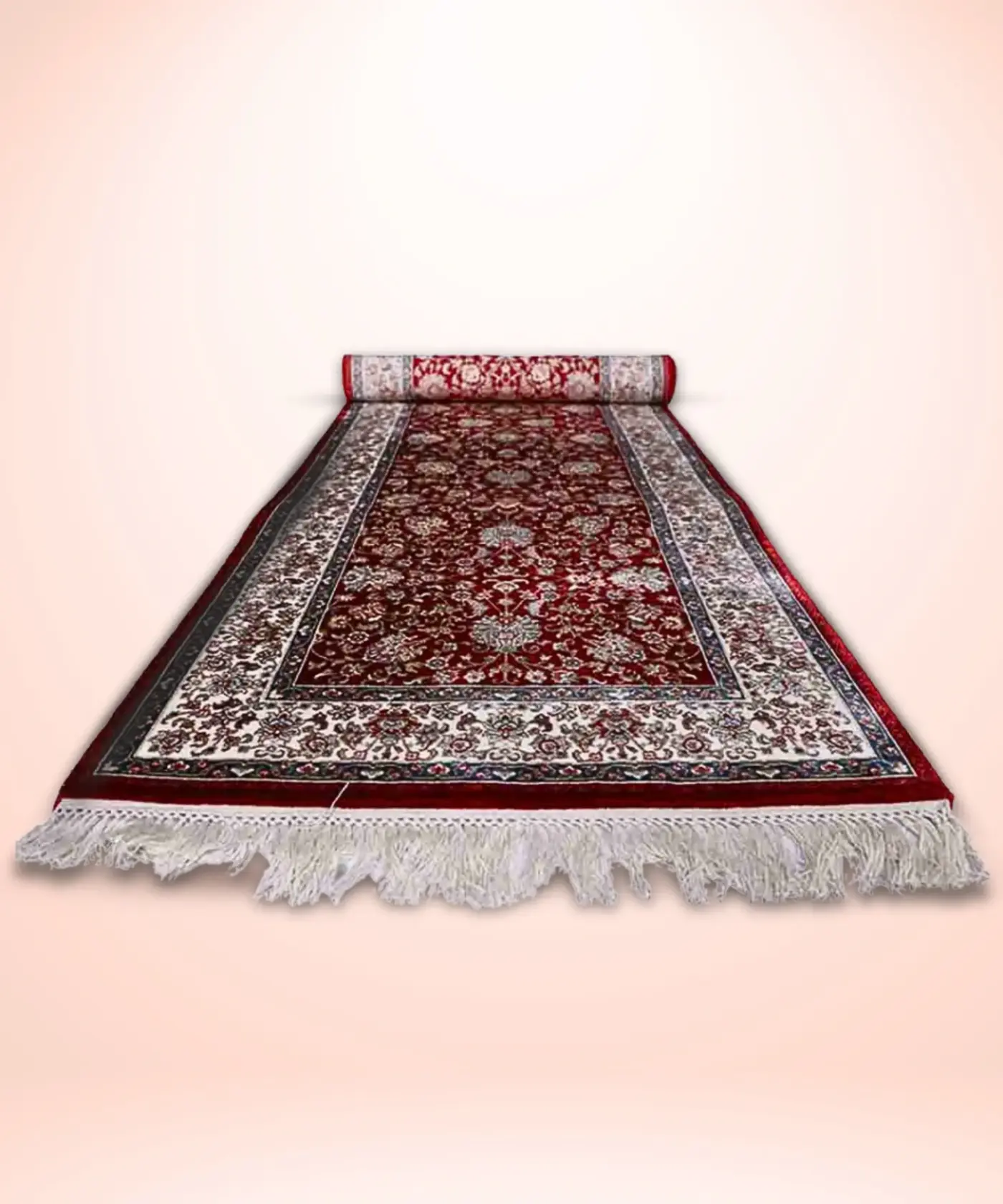 Floral Silk Carpet (2' x 6' Ft.) - Image 3