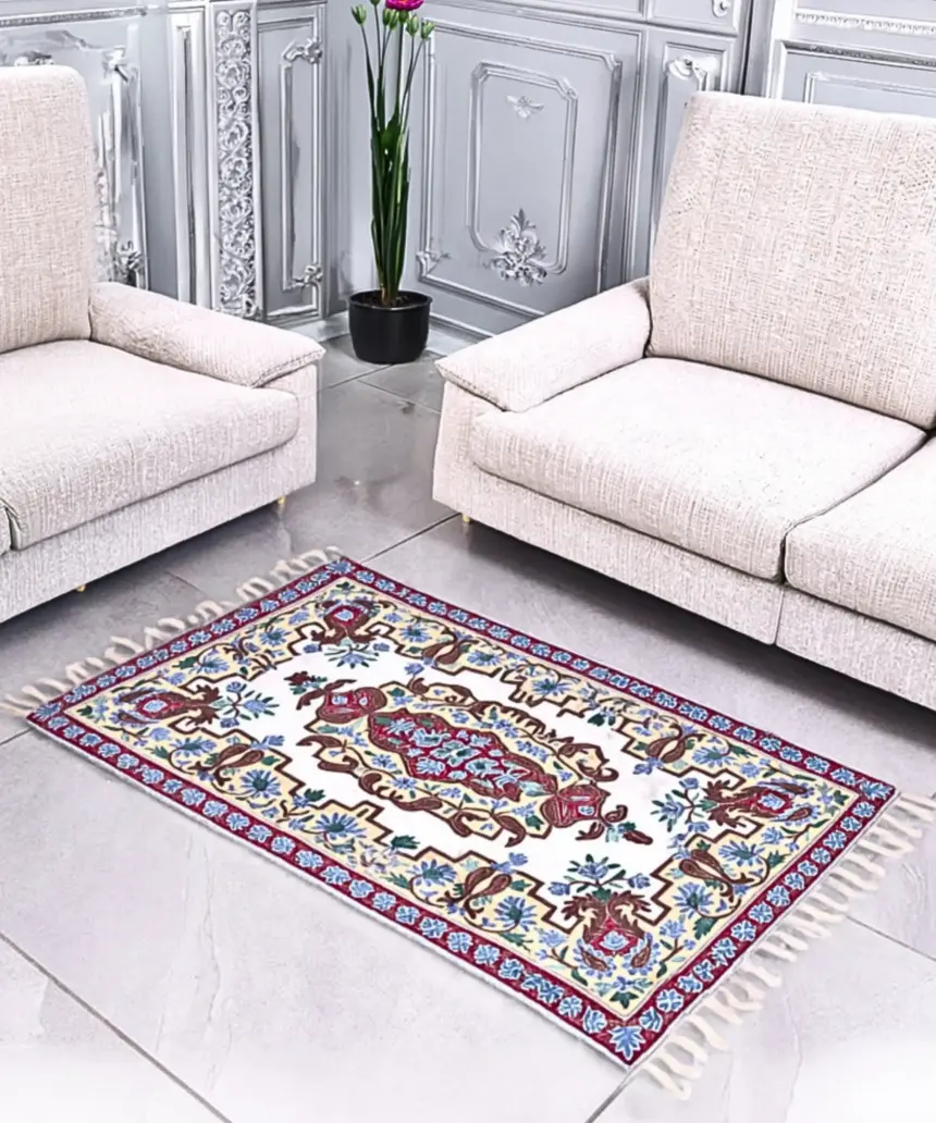 Floral Silk Rug