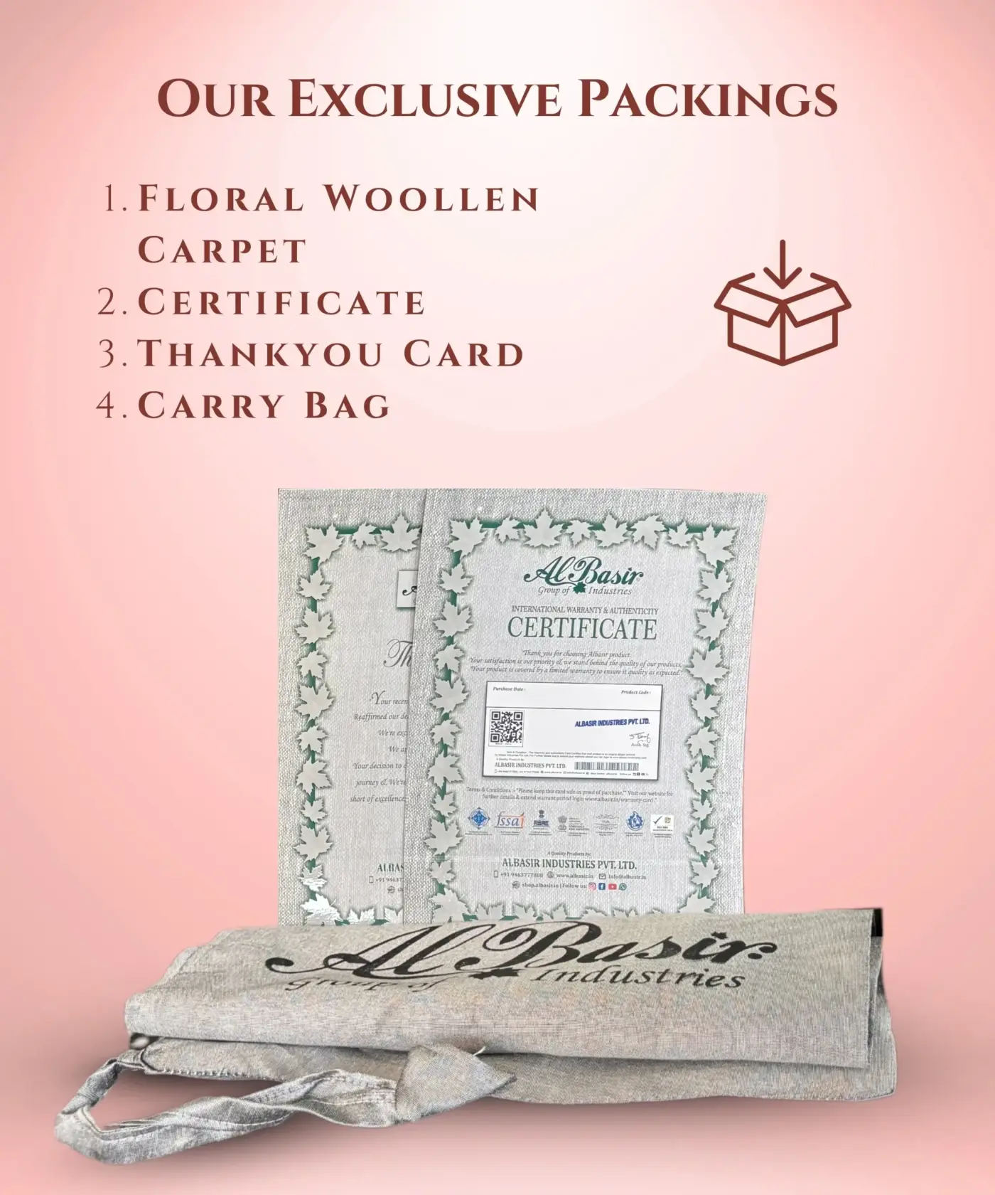 Floral Woollen Carpet (2′ x 5′ Ft) - Image 7