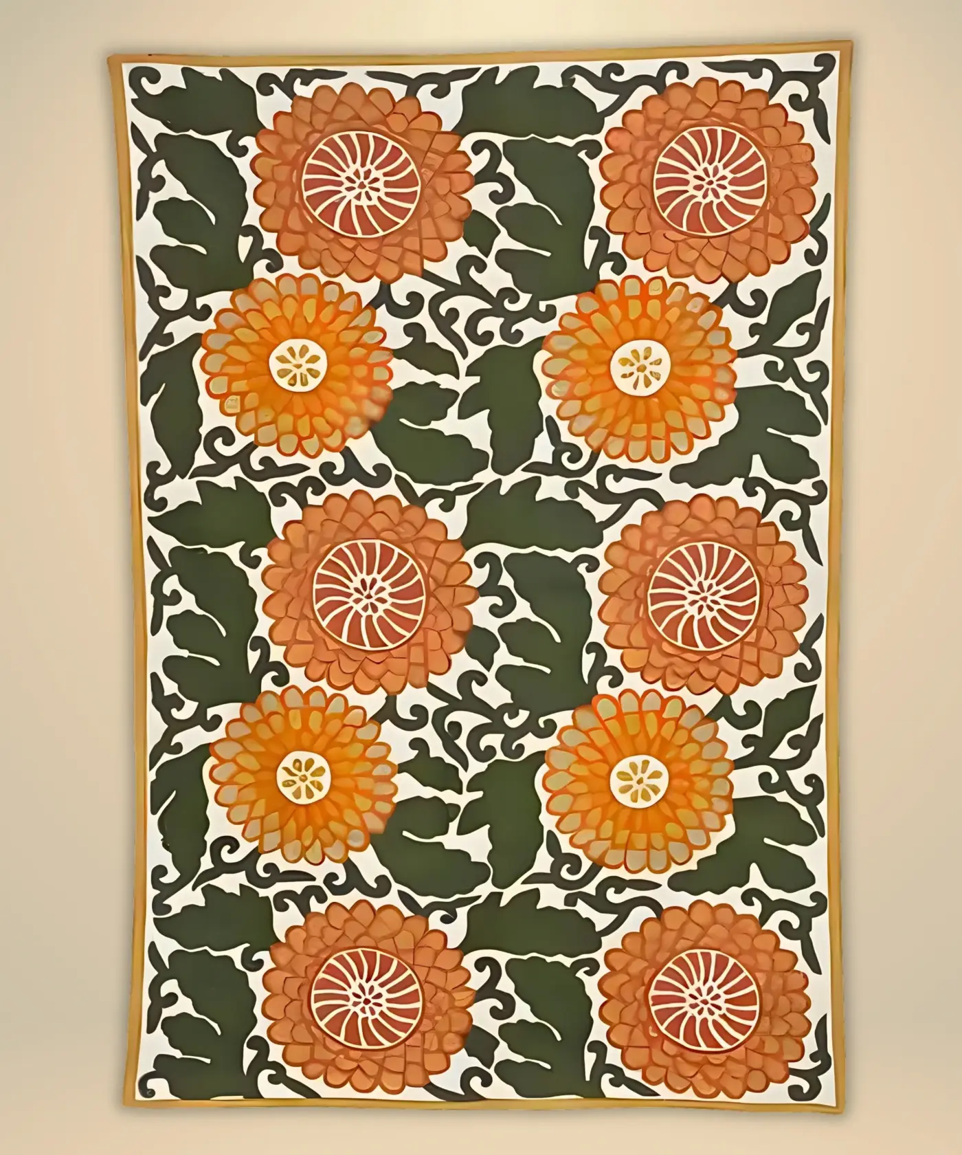 Floral Woollen Rug - Image 2