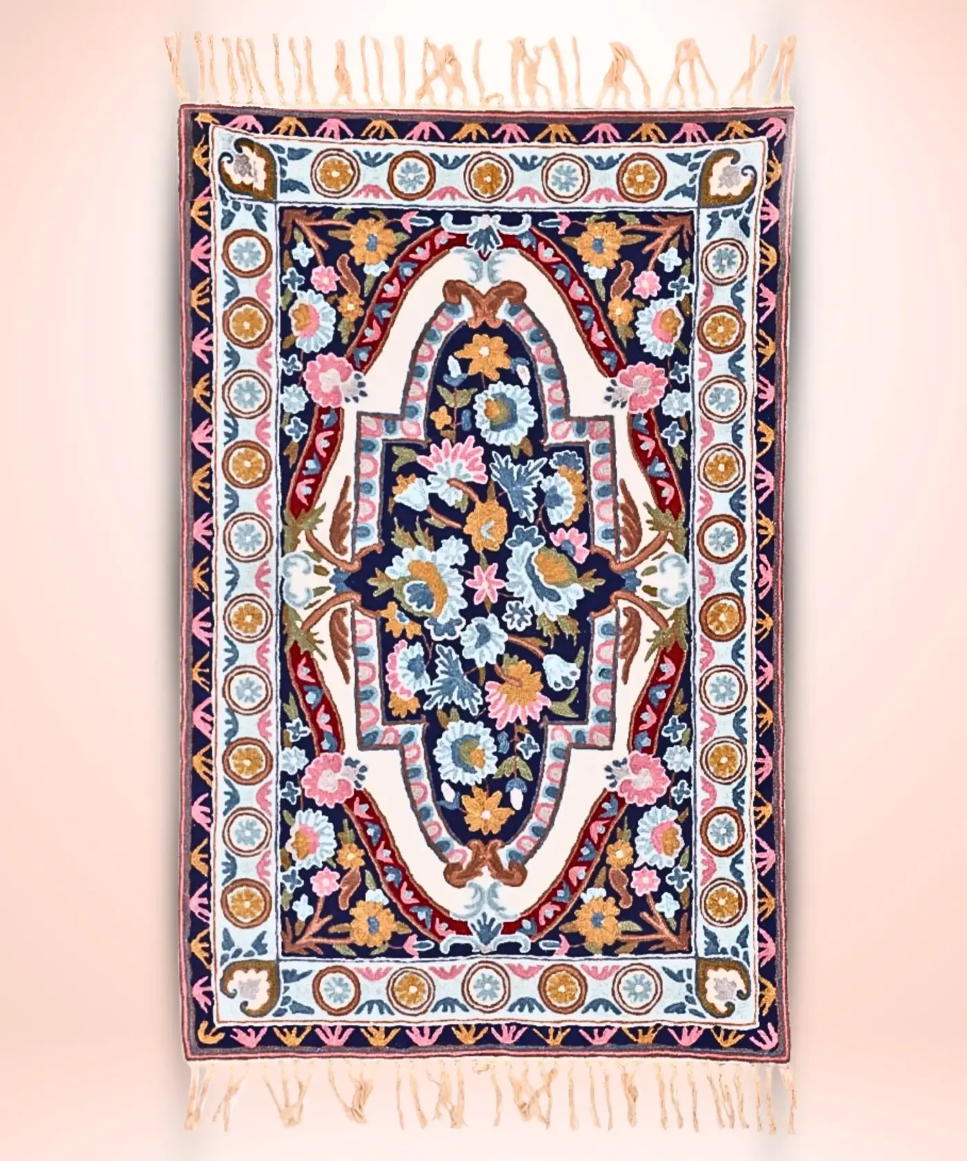 Floral Woollen Rug - Image 2