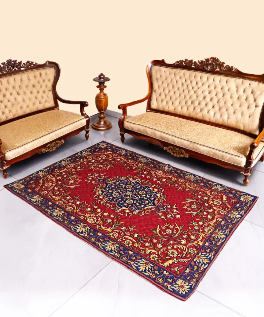 Floral Woollen Rug