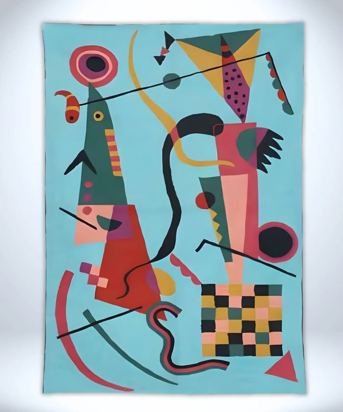 Abstract Woollen Rug - Image 3
