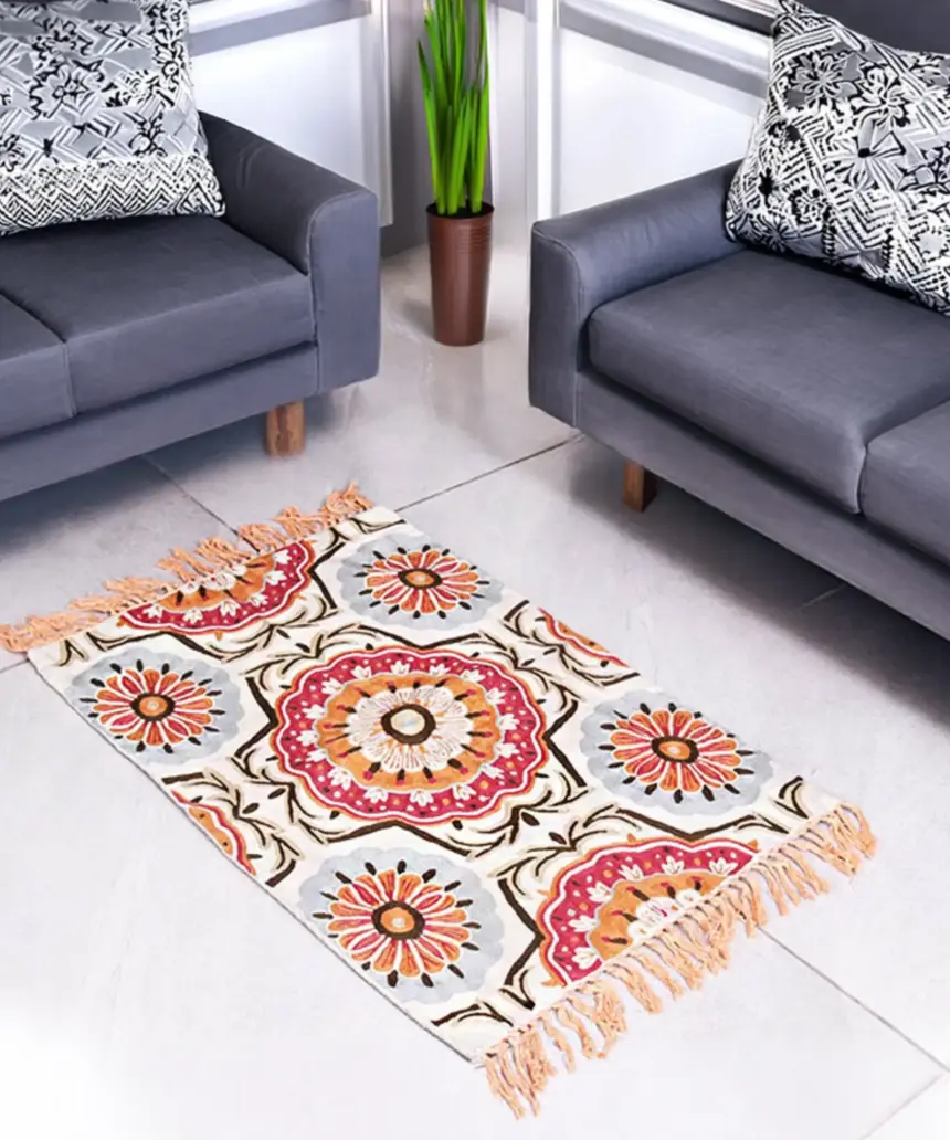 Floral Woollen Rug