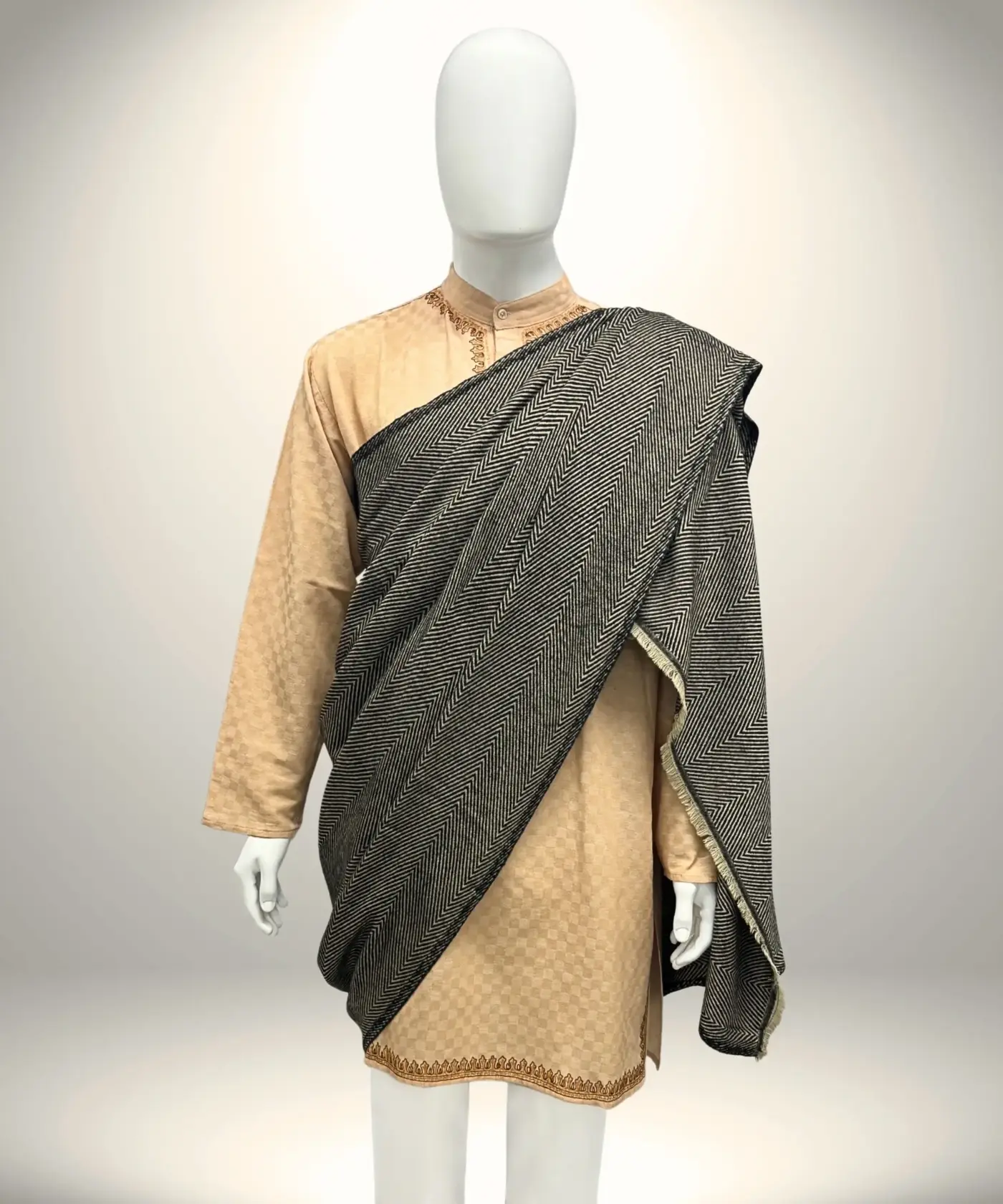 Shawl Men's Herringbone - Image 40