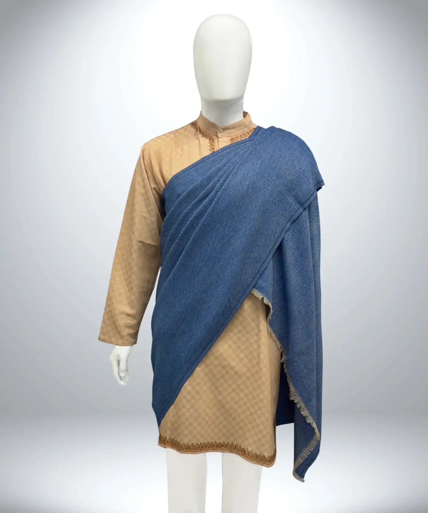 Shawl Men's Herringbone - Image 41