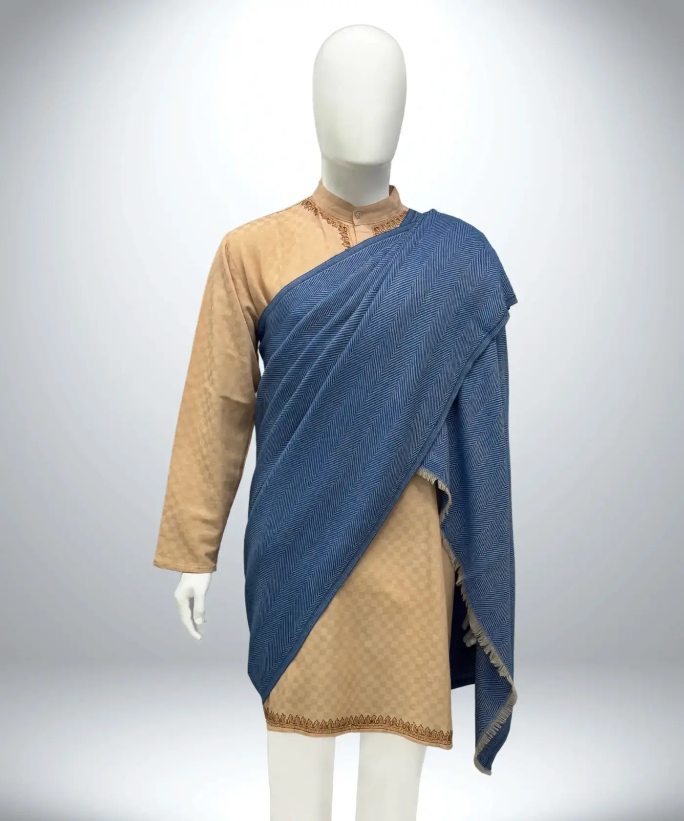 Shawl Men's Herringbone - Image 46