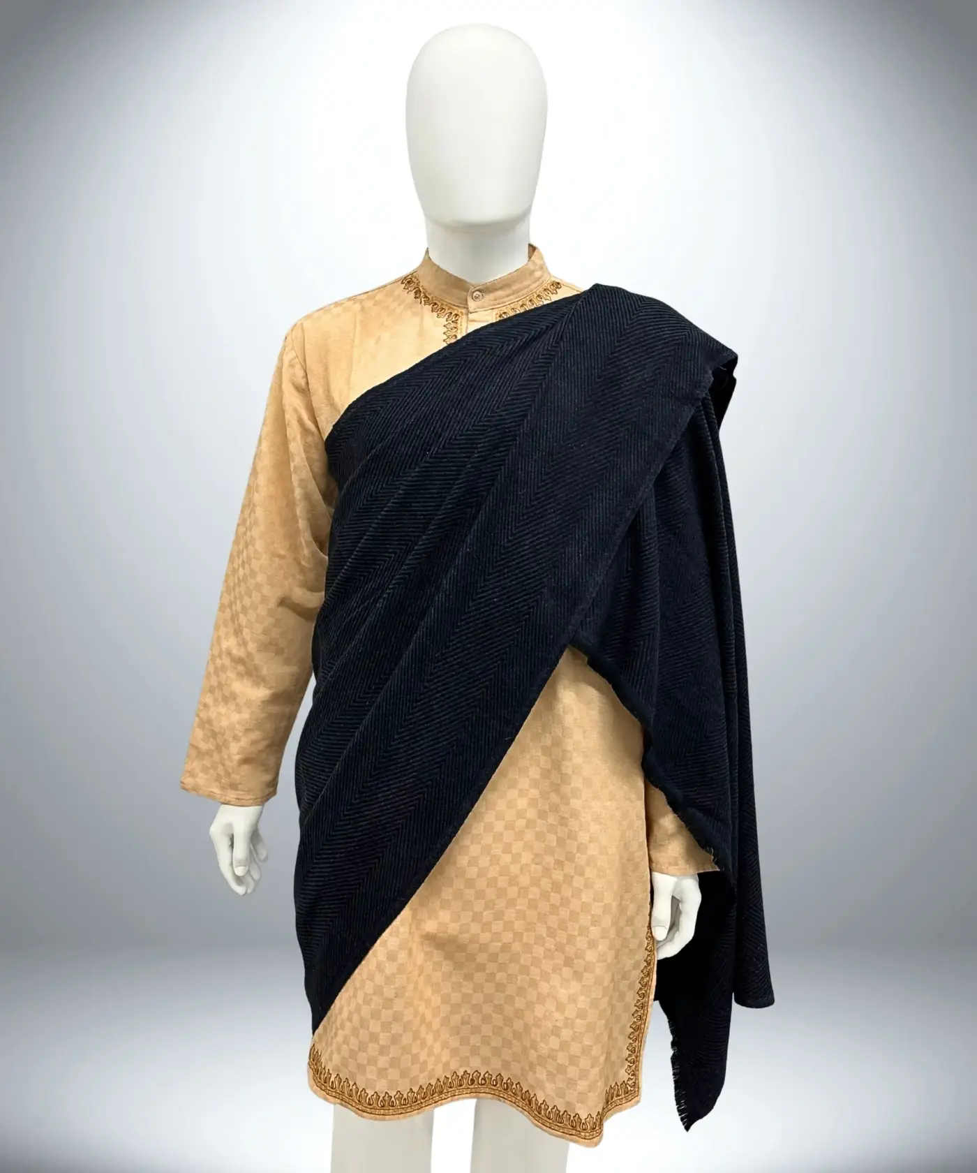 Shawl Men's Herringbone - Image 55