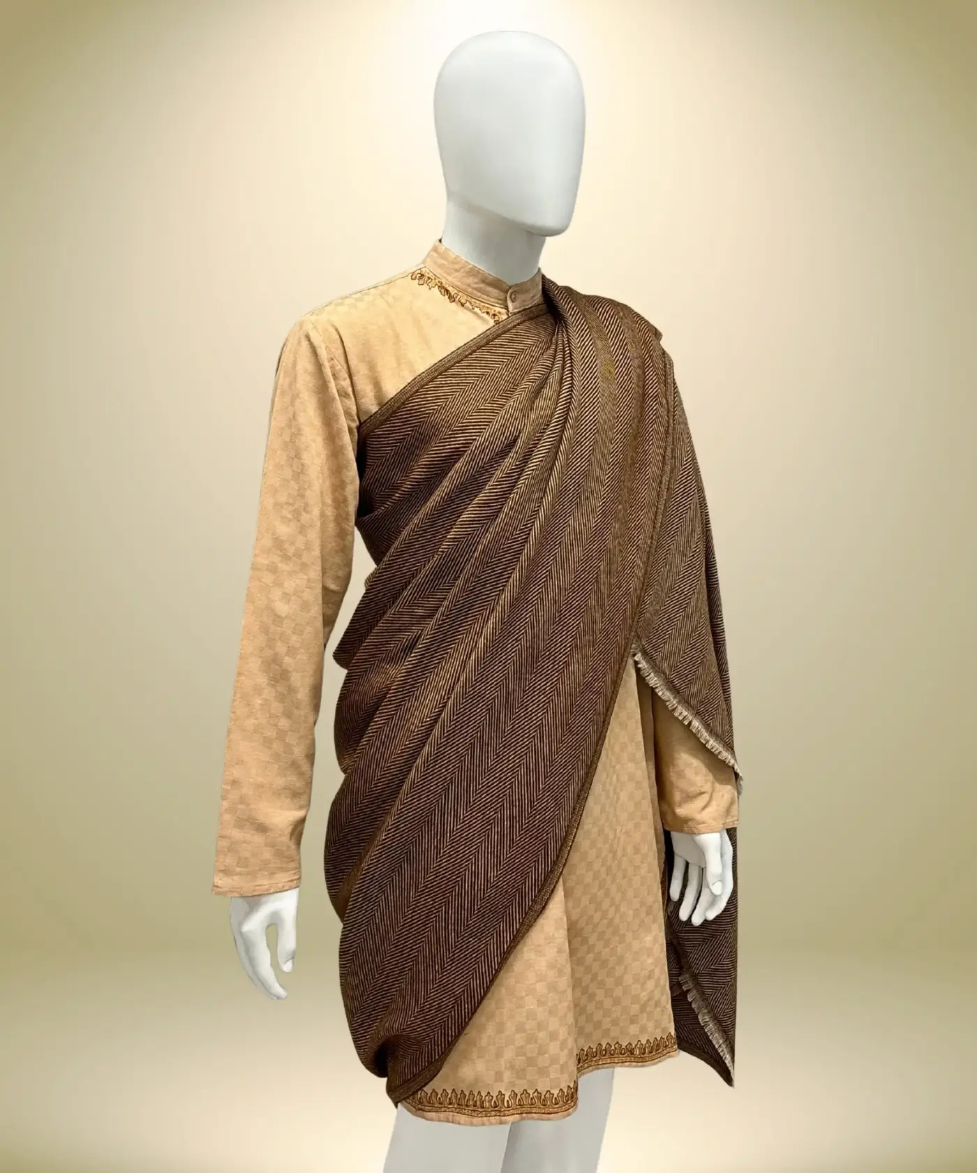 Shawl Men's Herringbone - Image 53