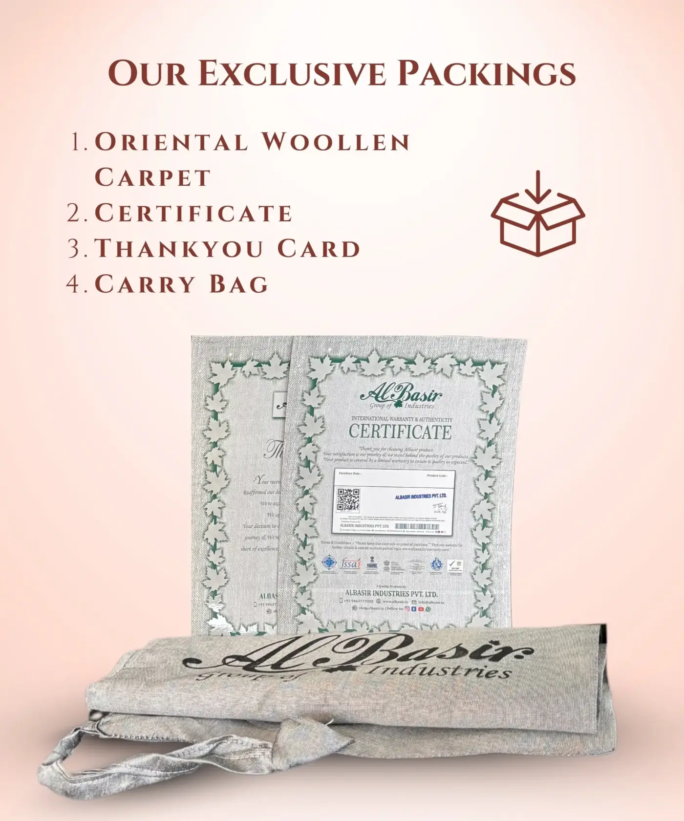 Oriental Woollen Carpet (3′ x 5′ Ft) - Image 7