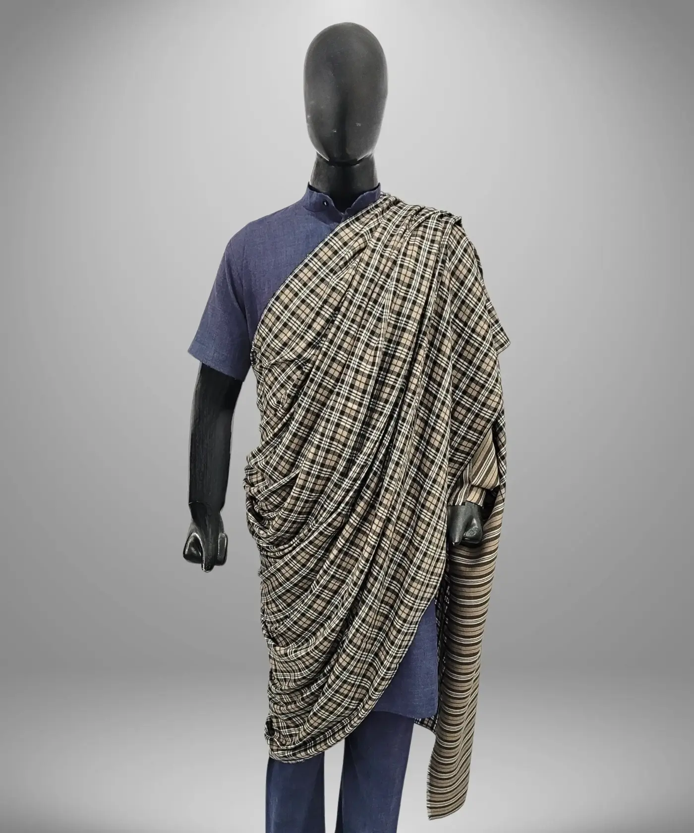 Shawl Check Pashmina - Image 2
