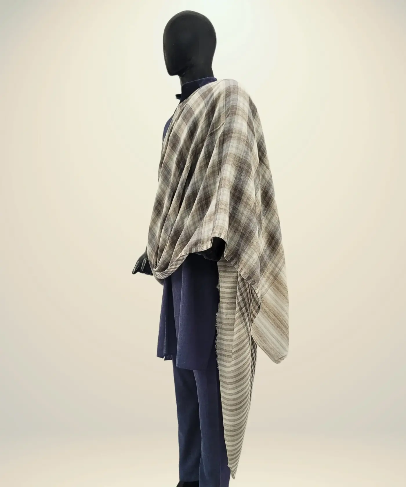 Shawl Reversible Check Pashmina - Image 14