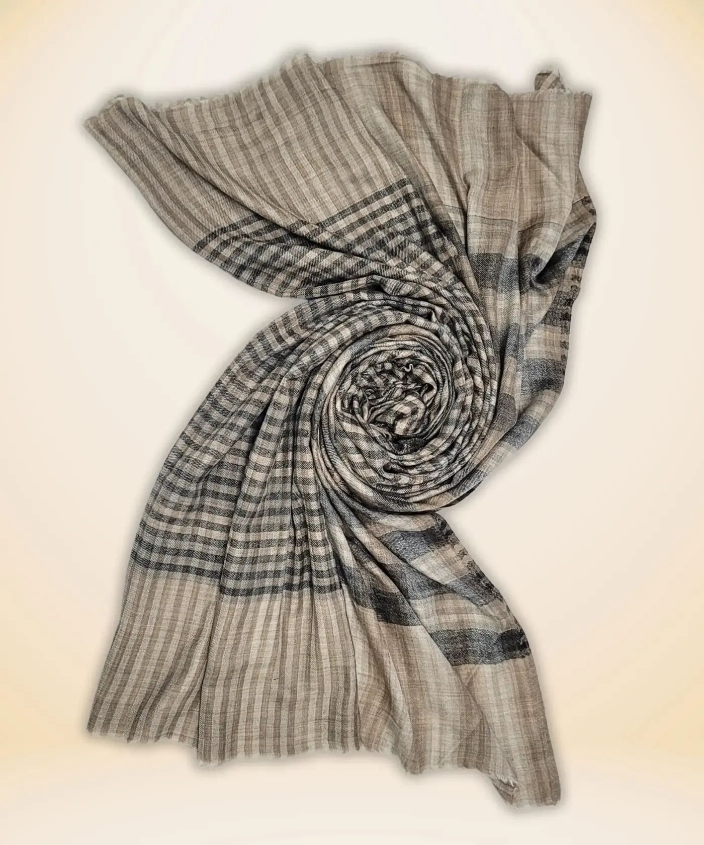 Shawl Reversible Check Pashmina - Image 4