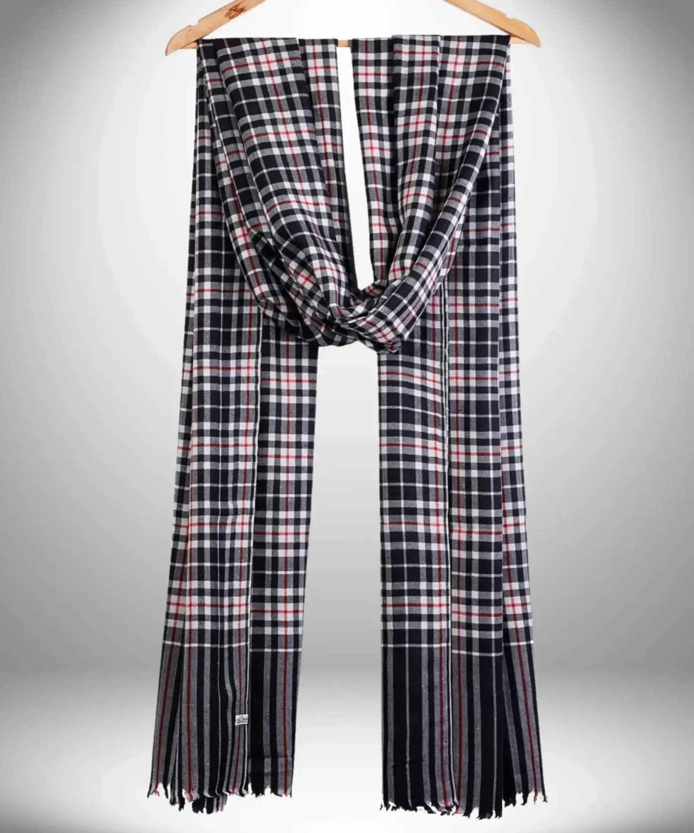 Shawl Men’s Check Pashmina - Image 2