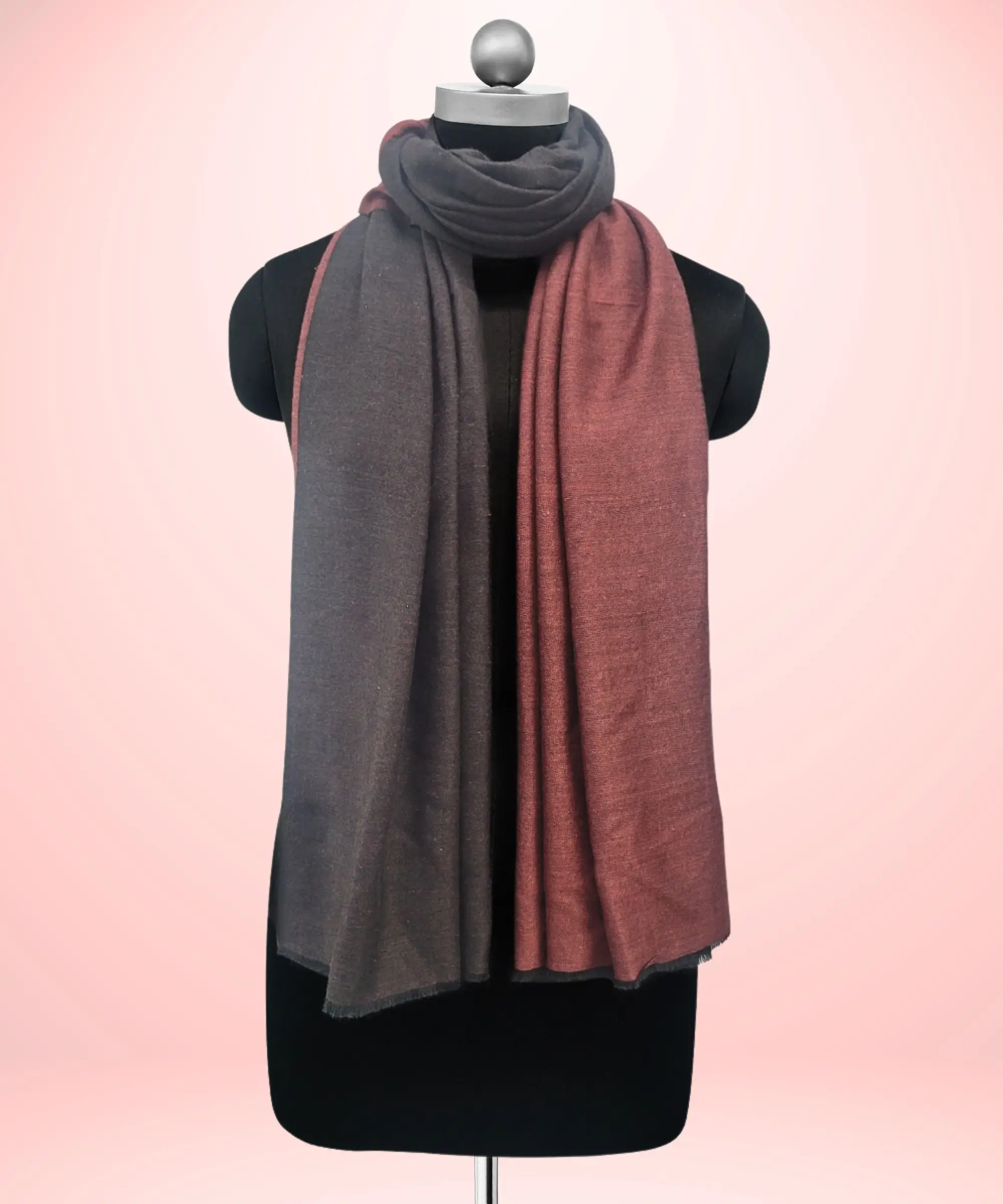ALBASIR-PASHMINA-REVERSIBLE-STOLE-B2-1 Stole Reversible Pashmina - Image 1