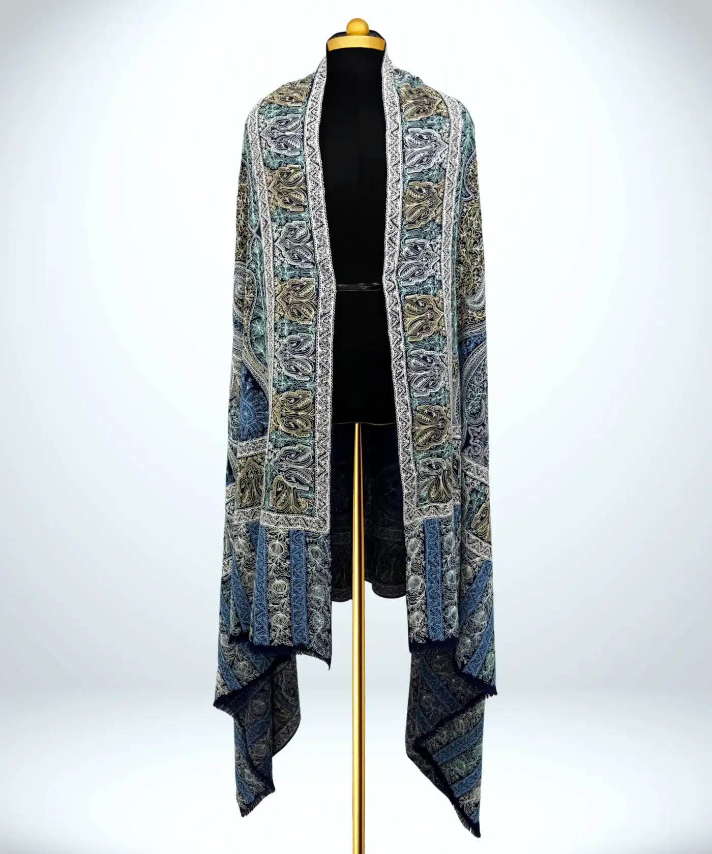 Shawl Men's Pashmina Jamawar - Image 3