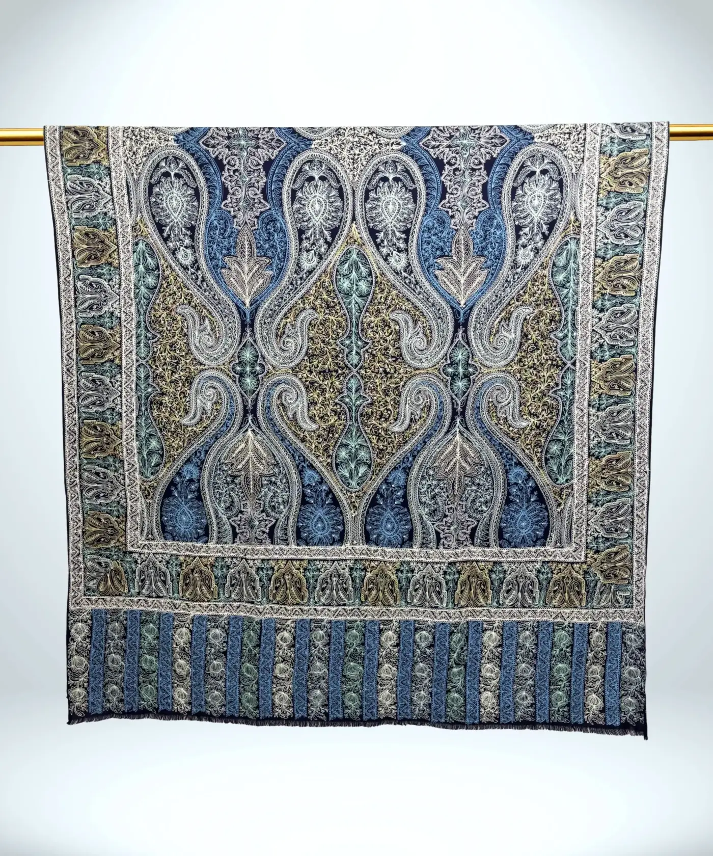Shawl Men's Pashmina Jamawar - Image 5