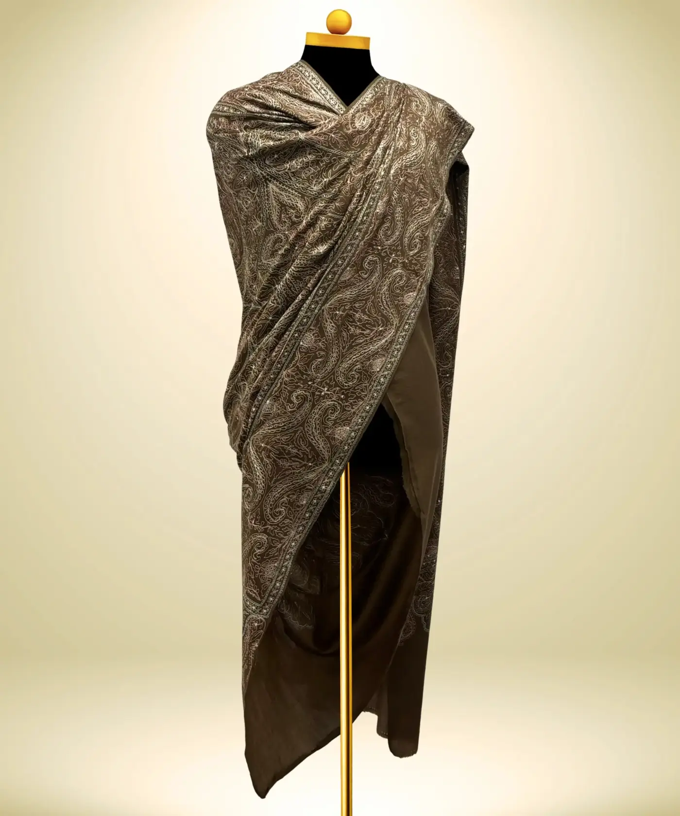 Shawl Men's Pashmina Jamawar - Image 3