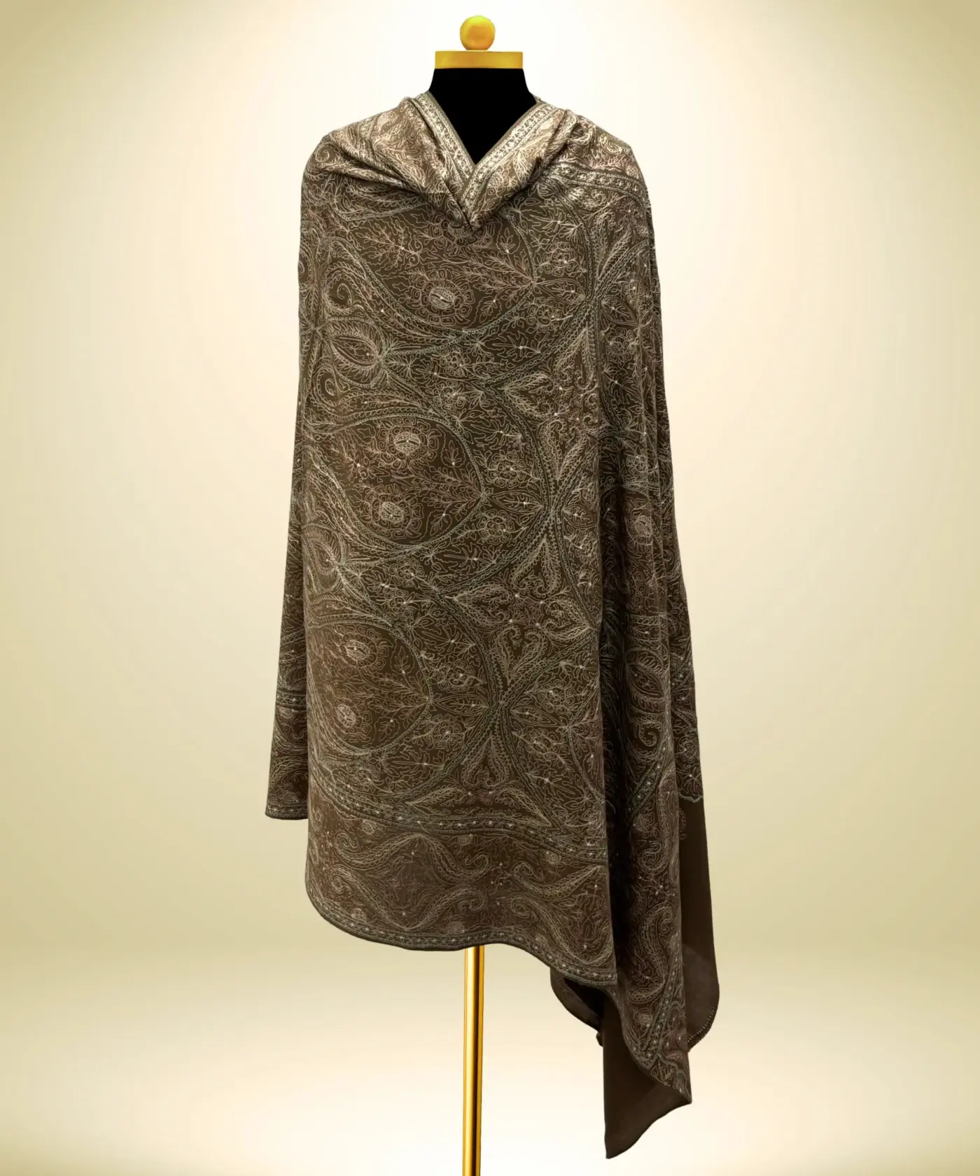 Shawl Men's Pashmina Jamawar - Image 12