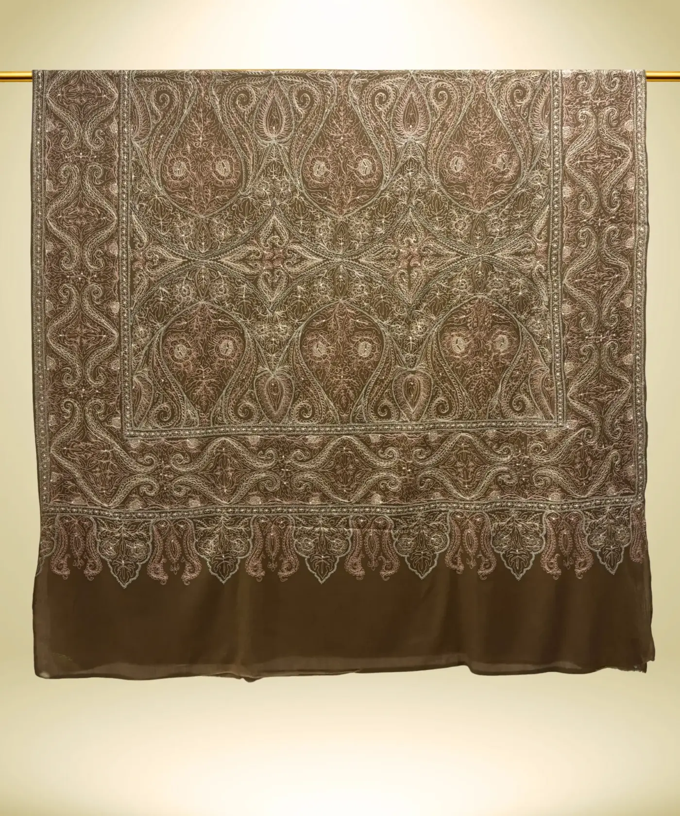 Shawl Men's Pashmina Jamawar - Image 4