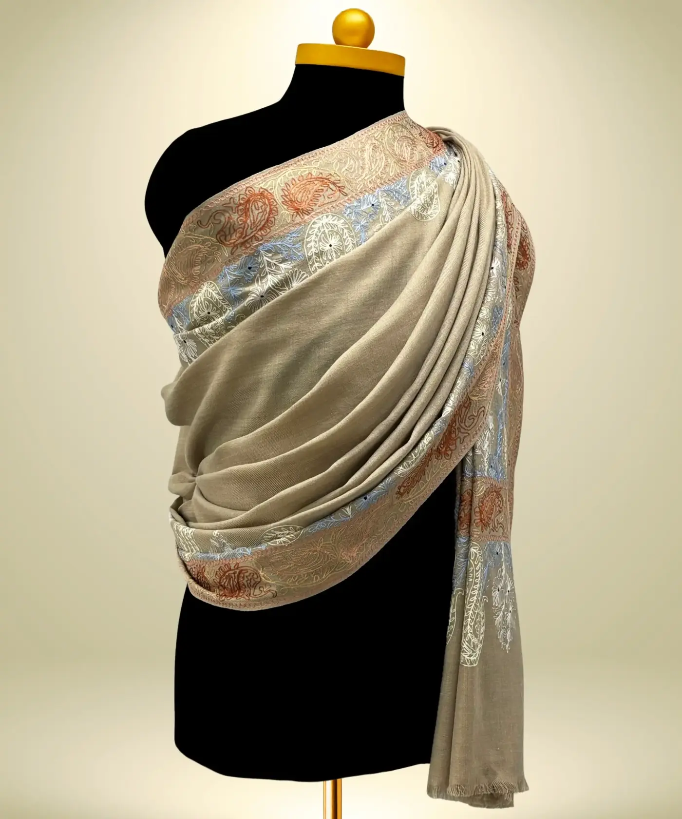 Shawl Men's Pashmina Aari - Image 2