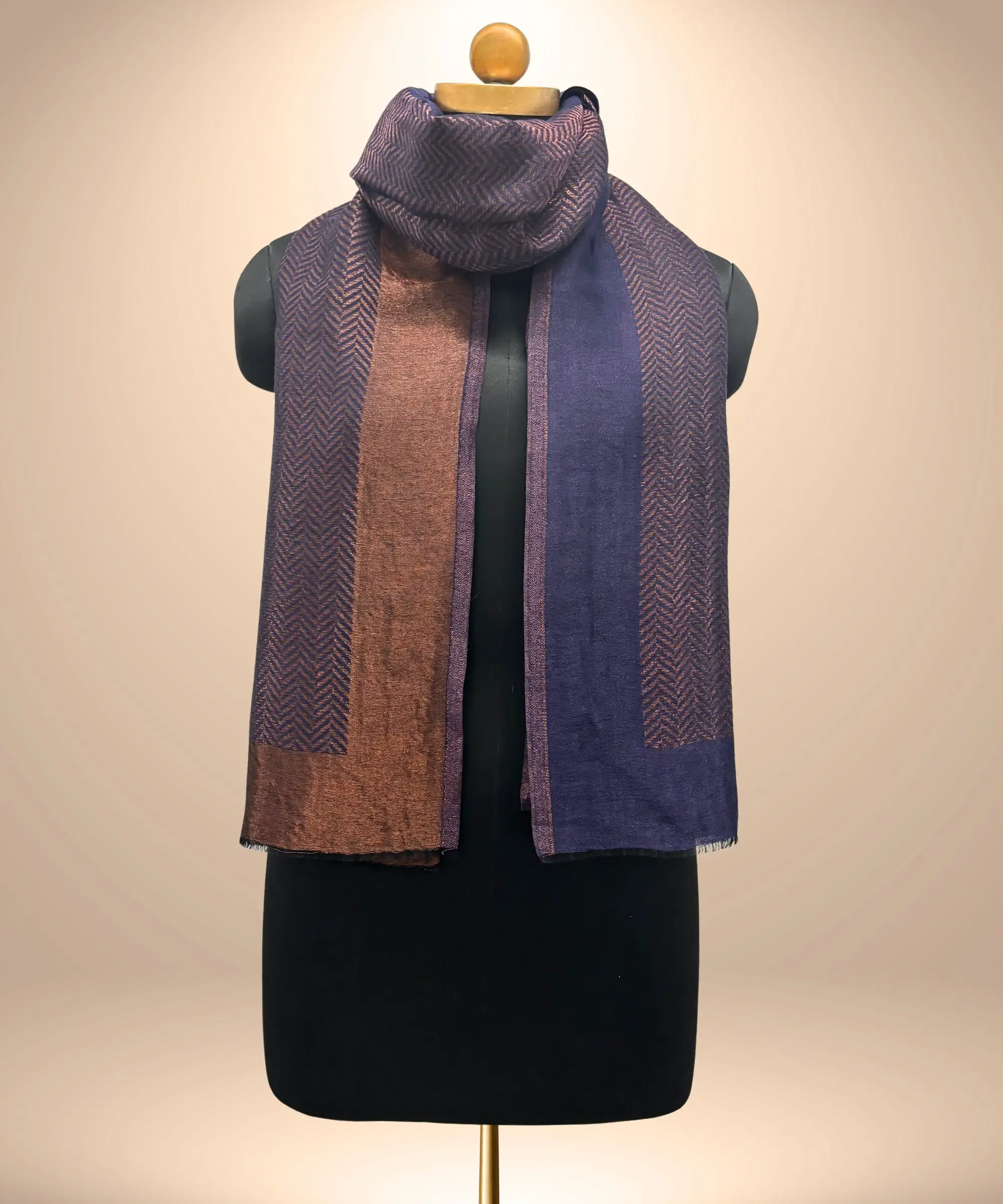 ALBASIR-PASHMINA-ZARI-STOLE-REVERSIBLE-4-4-Copy-3 Stole Reversible Zari - Image 1
