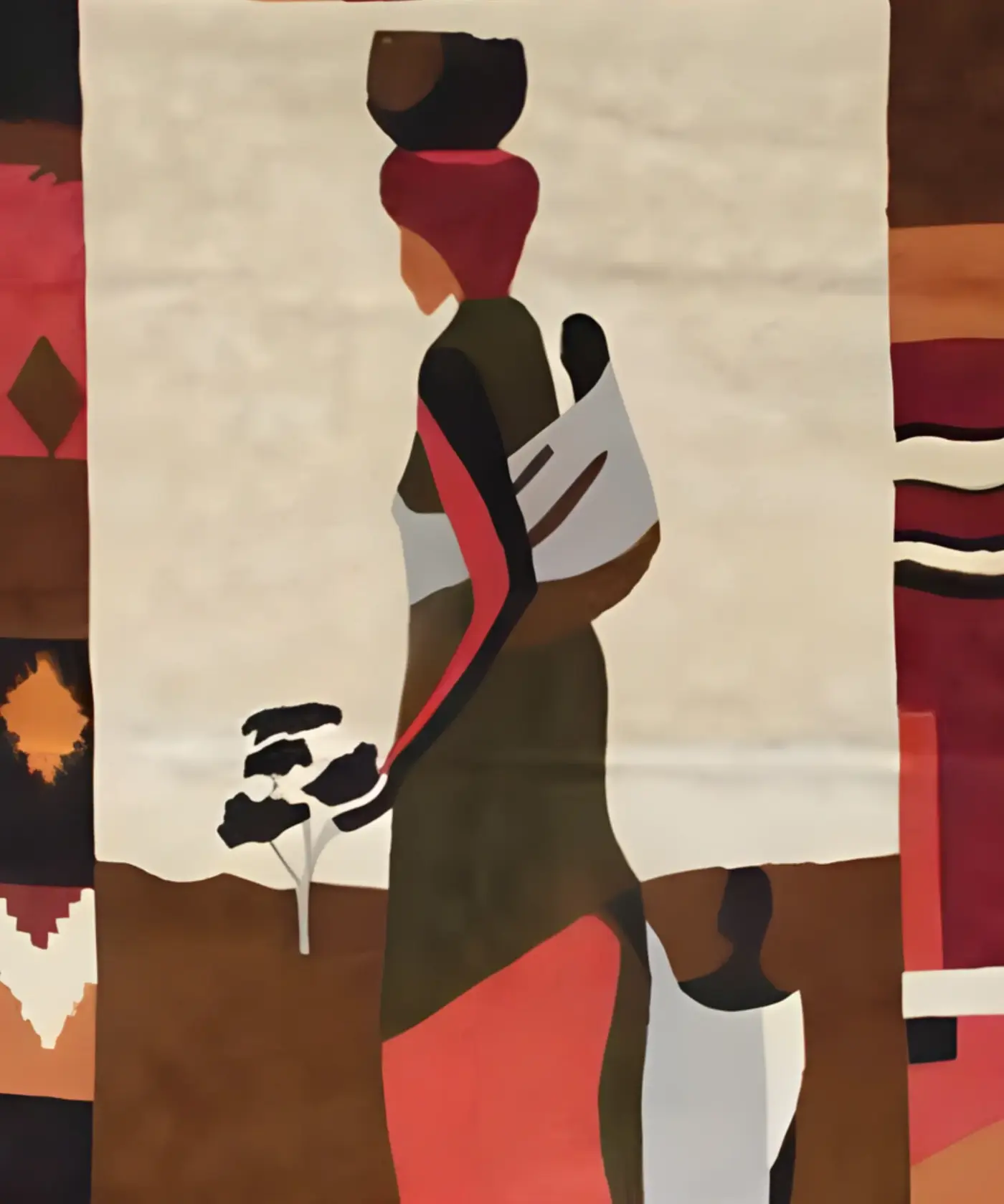 Pictorial Woollen Rug - Image 4