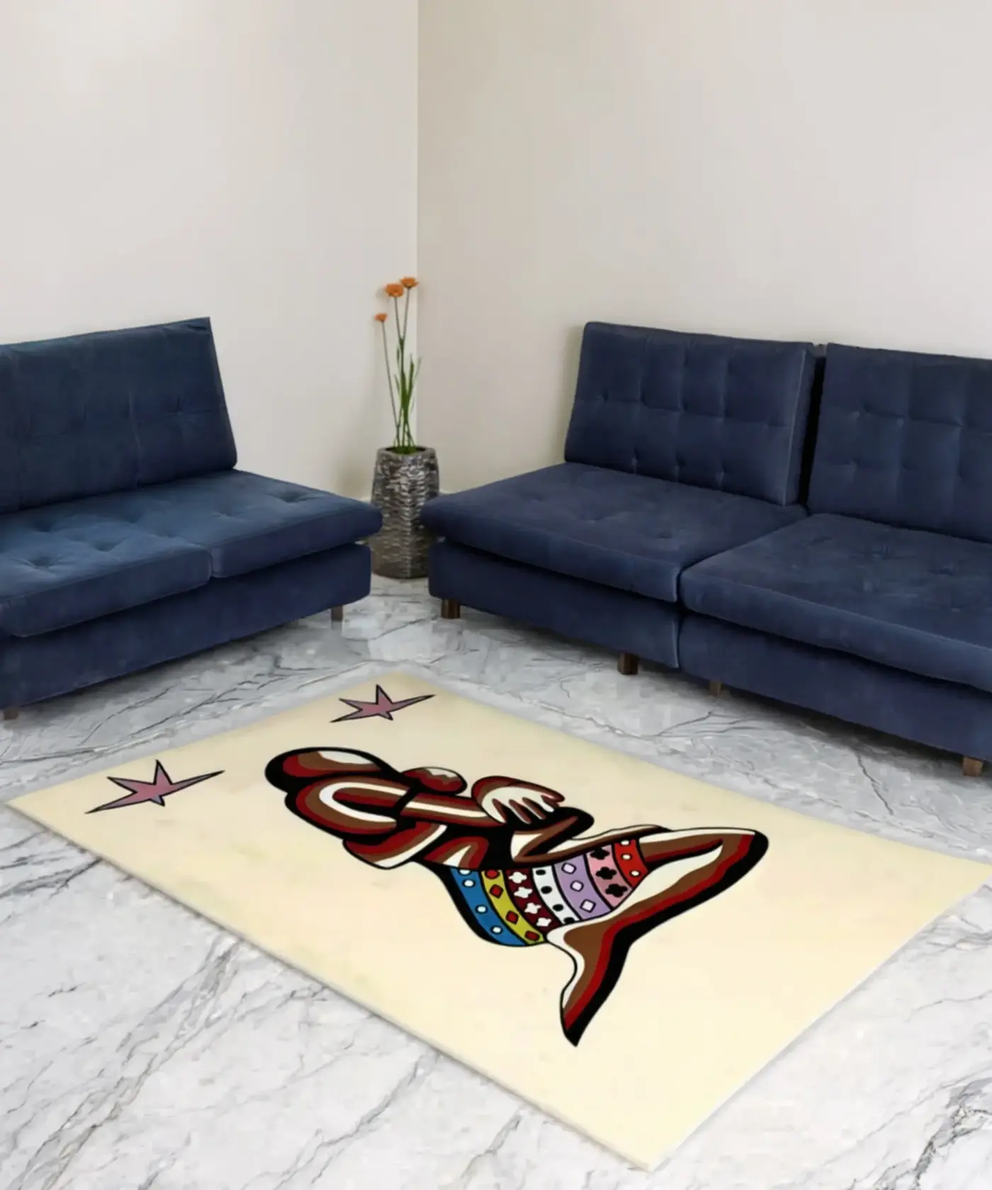 Pictorial Woollen Rug - Image 2