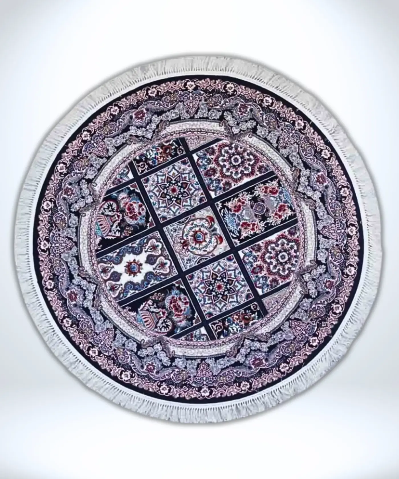 Round Woollen Carpet (6' x 6' Ft.) - Image 2
