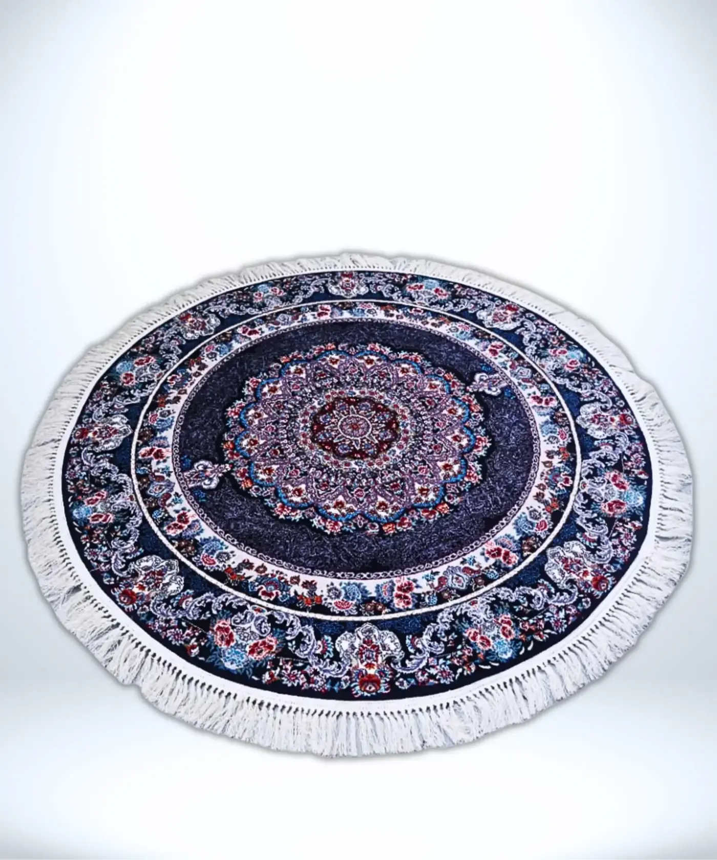 Round Woollen Carpet (5' x 5' Ft.) - Image 4