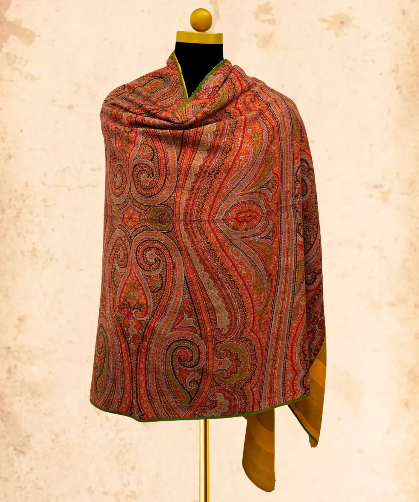 Shawl Handmade Antique Jamawar Kani - Image 8