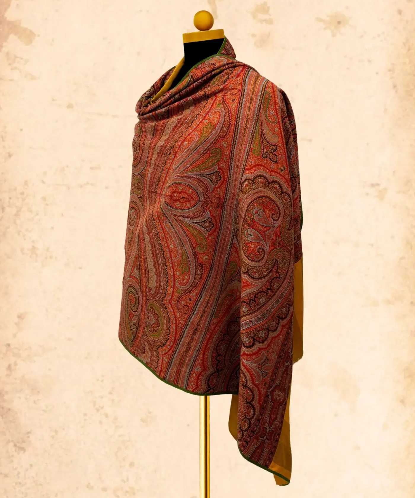 Shawl Handmade Antique Jamawar Kani - Image 10