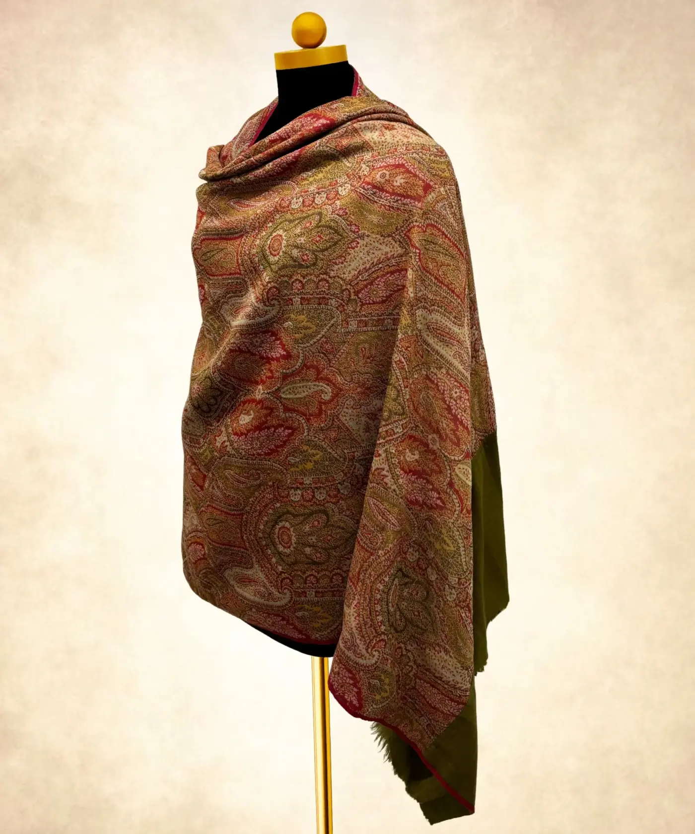 Shawl Handmade Antique Kani Jamawar - Image 2