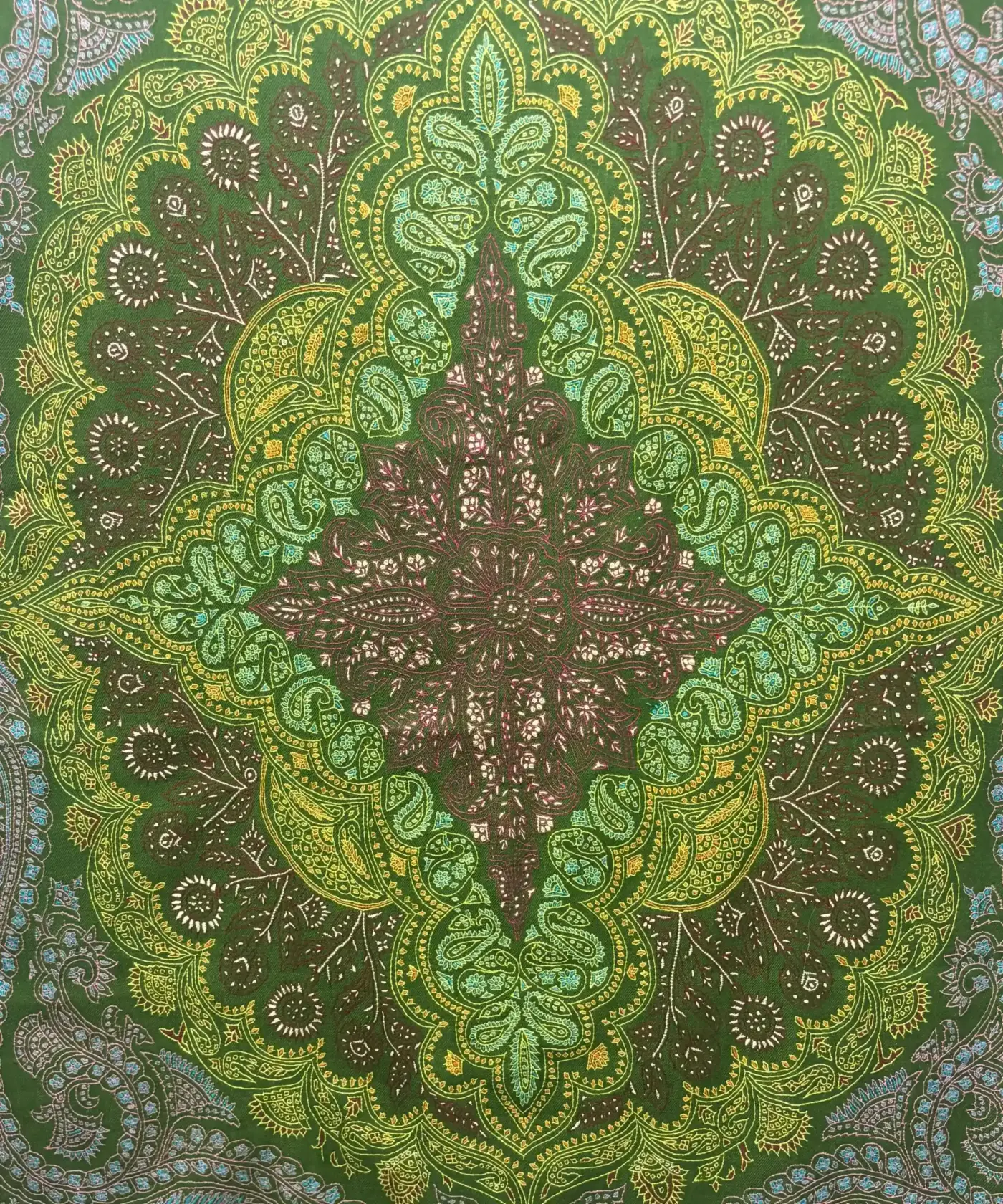 Shawl Handmade Pashmina Jamawar Sozni - Image 5