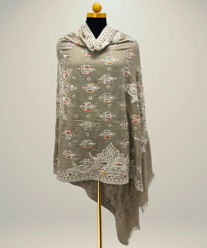 Shawl Handmade Pashmina Zari