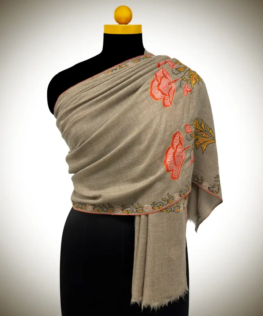 Shawl Handmade Pashmina Sozni
