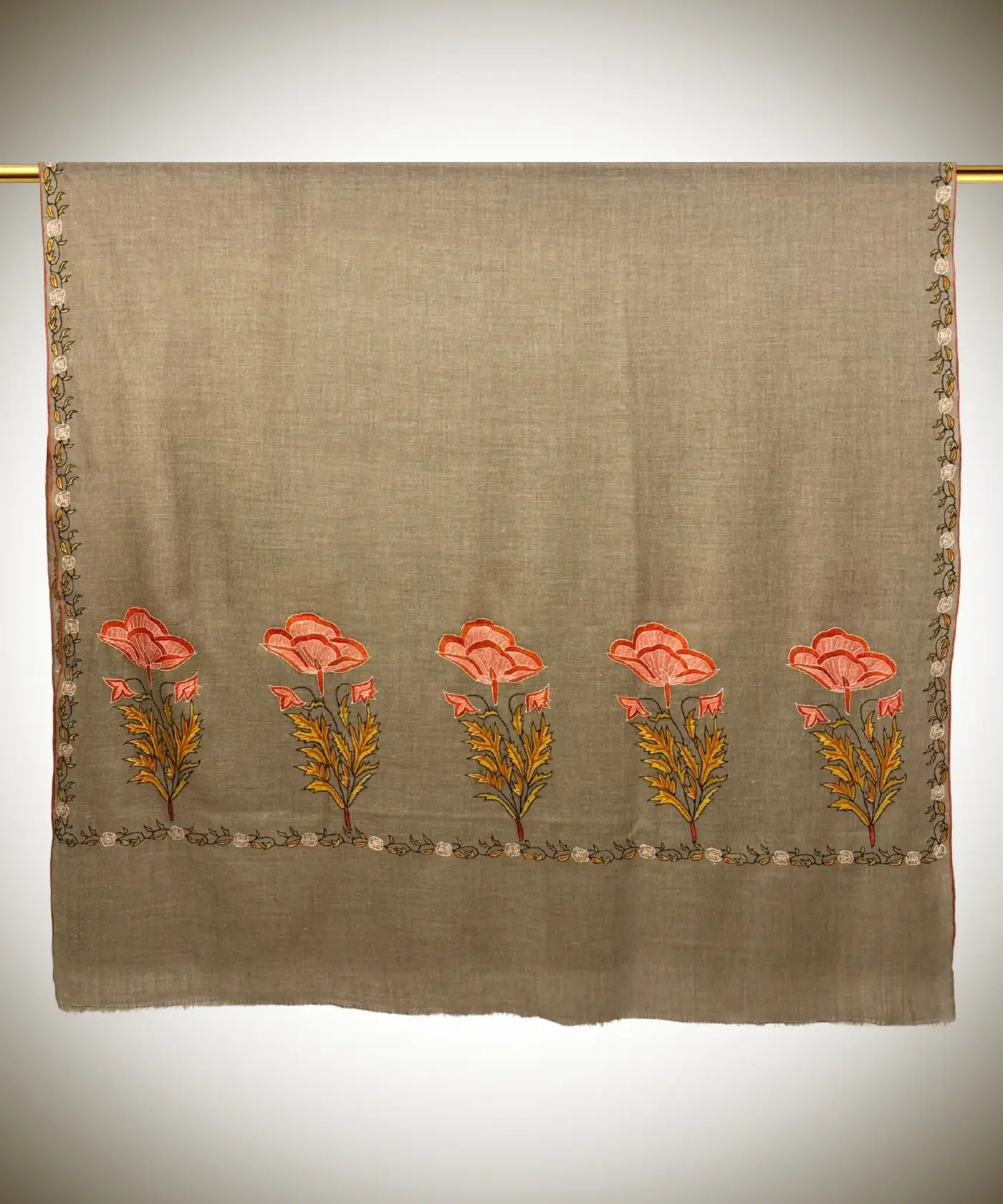 Shawl Handmade Pashmina Sozni - Image 5