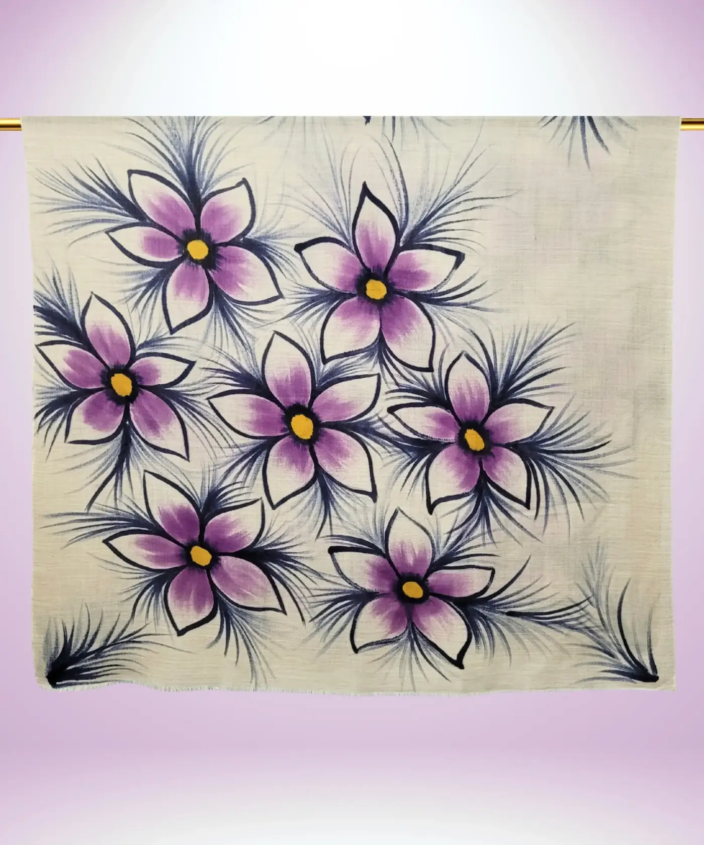 Shawl Pashmina Kalamkari - Image 4