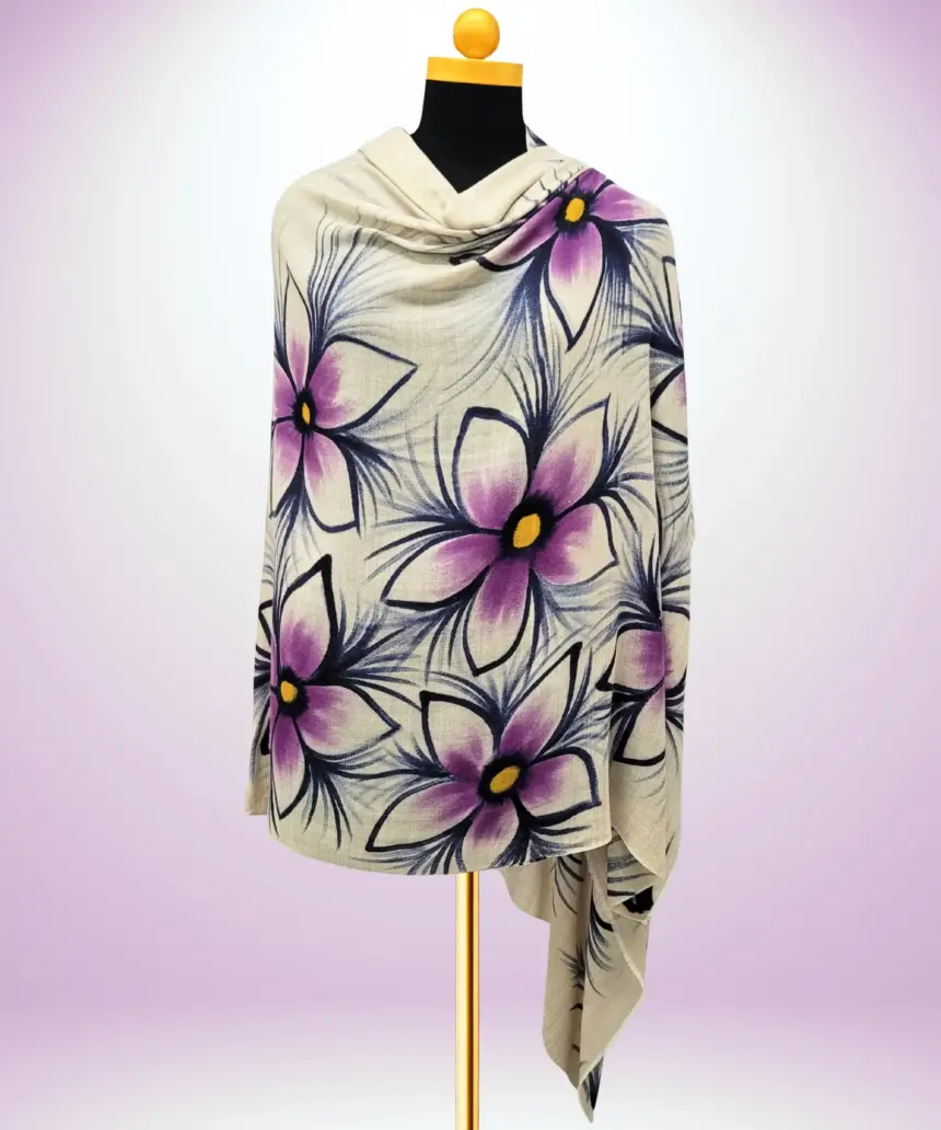Shawl Pashmina Kalamkari
