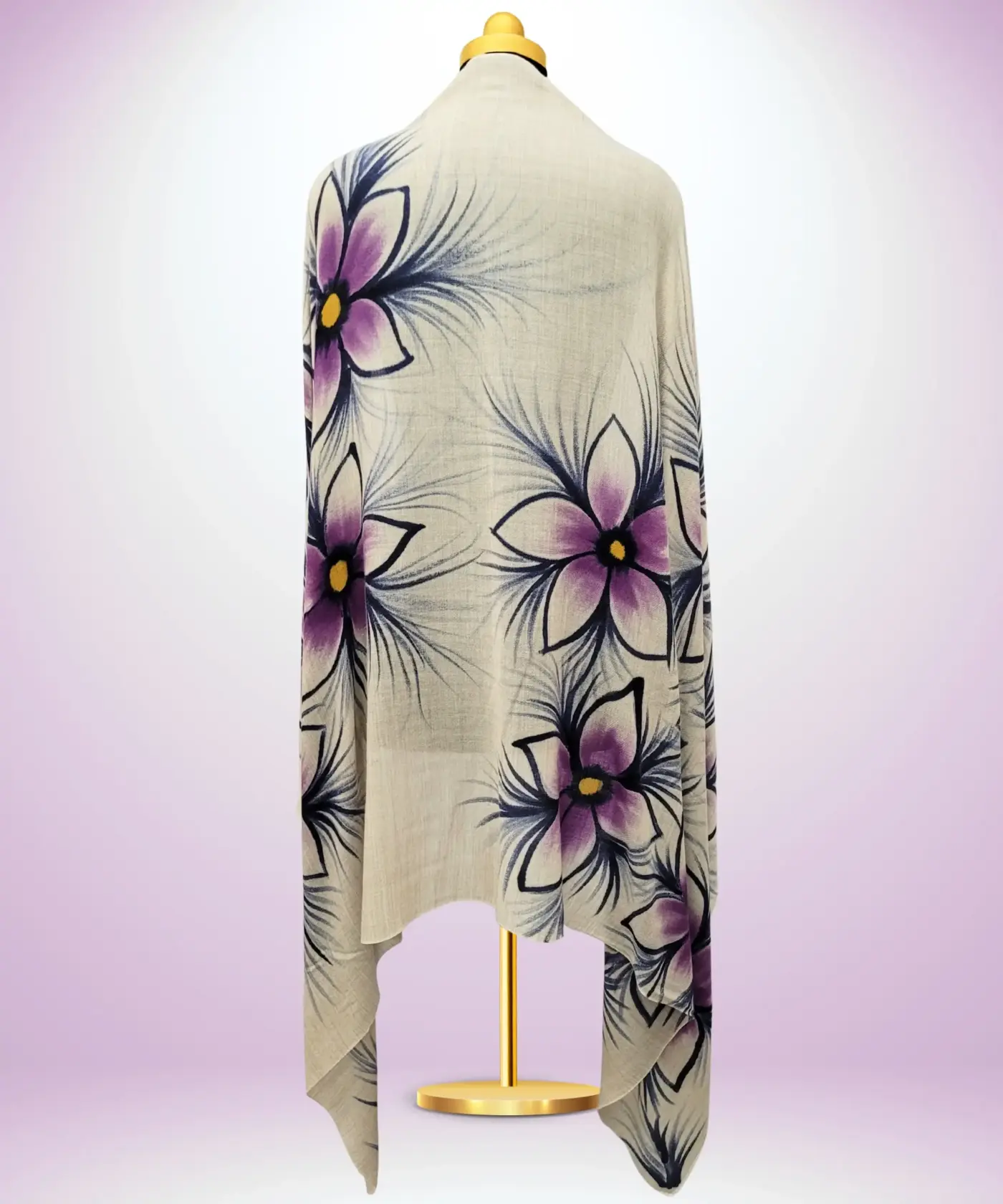 Shawl Pashmina Kalamkari - Image 3