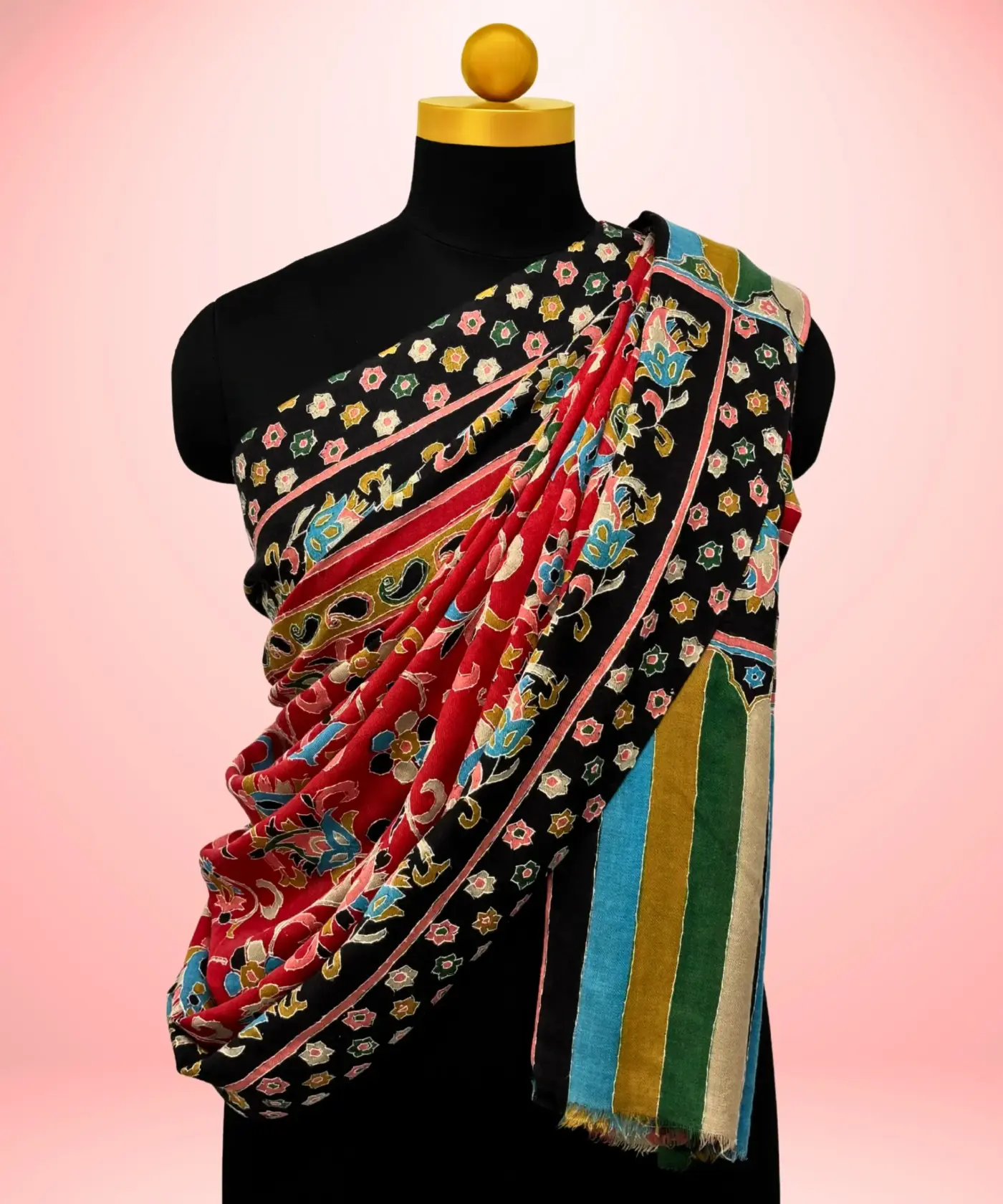 Shawl Kalamkari Pashmina - Image 2